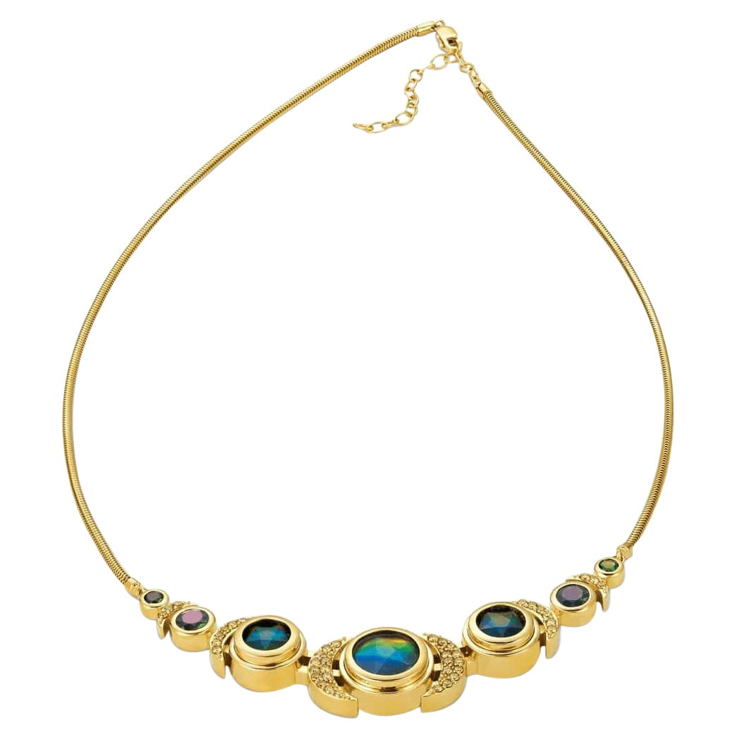 Seely Eclipse 14K Gold Diamond AA Grade Pendant For Sale