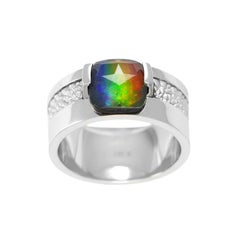 Seely Lines of Symmetry 14K White Gold AA Grade Ring