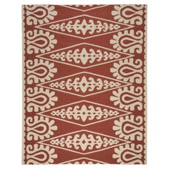 Tapis d'intérieur/extérieur Seema en rouille, 6x9 pieds