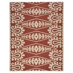 Tapis Indoor/Outdoor Seema en rouille, 9x12'.