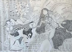 Untitled, Figurative, Drawing on Paper Contemporary Indian Artist "In Stock"