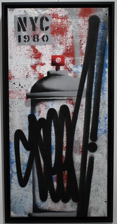 Cuadro de arte urbano «Seen Splash», pintura en spray sobre lienzo, sin enmarcar