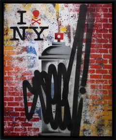"Seen Street Splash Painting", vernice spray su tela, arte di strada, dal 2010 in poi