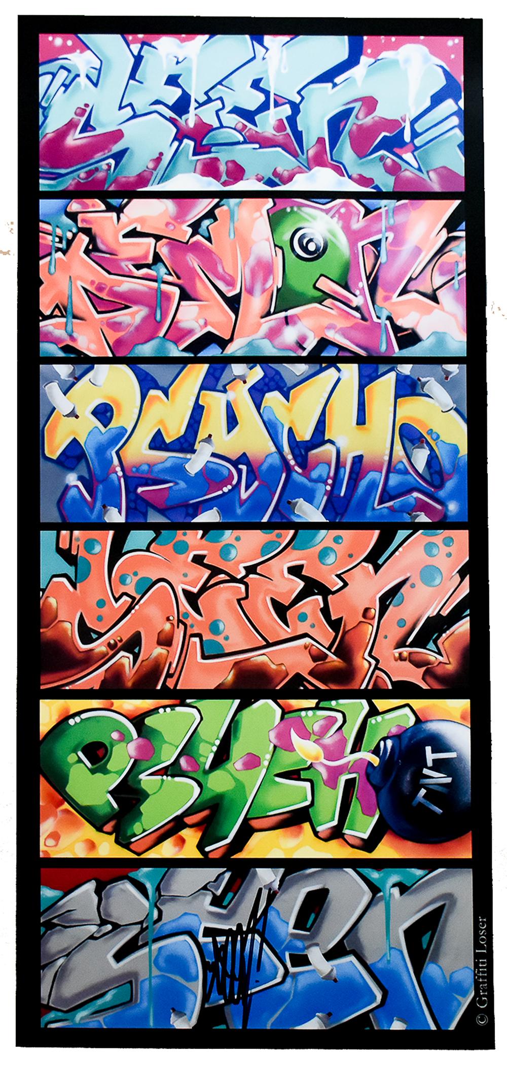 SEEN Graffiti Mix (Volume 2 Signed Poster) - Print by Seen