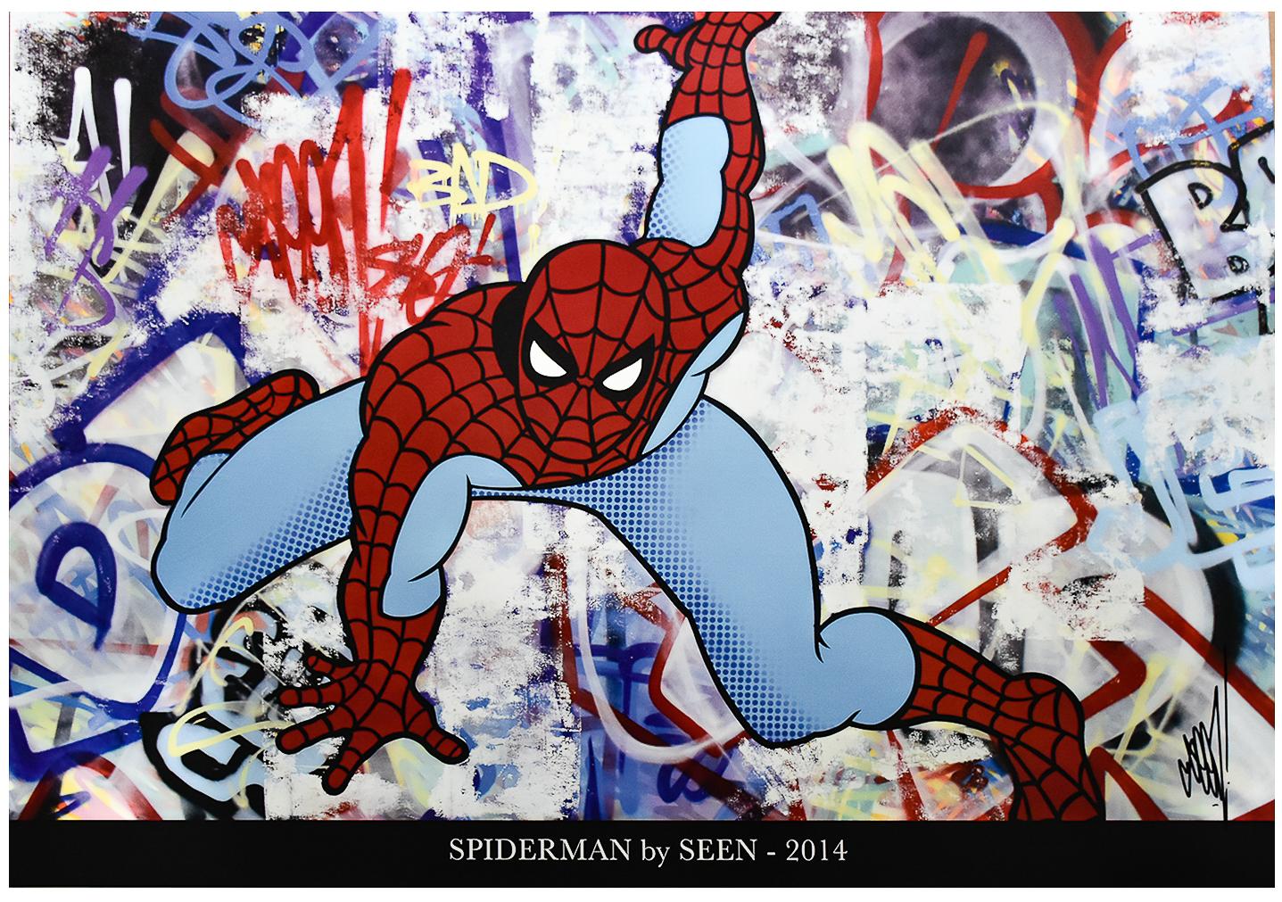 SEEN Spiderman (Signed Poster) - Print by Seen