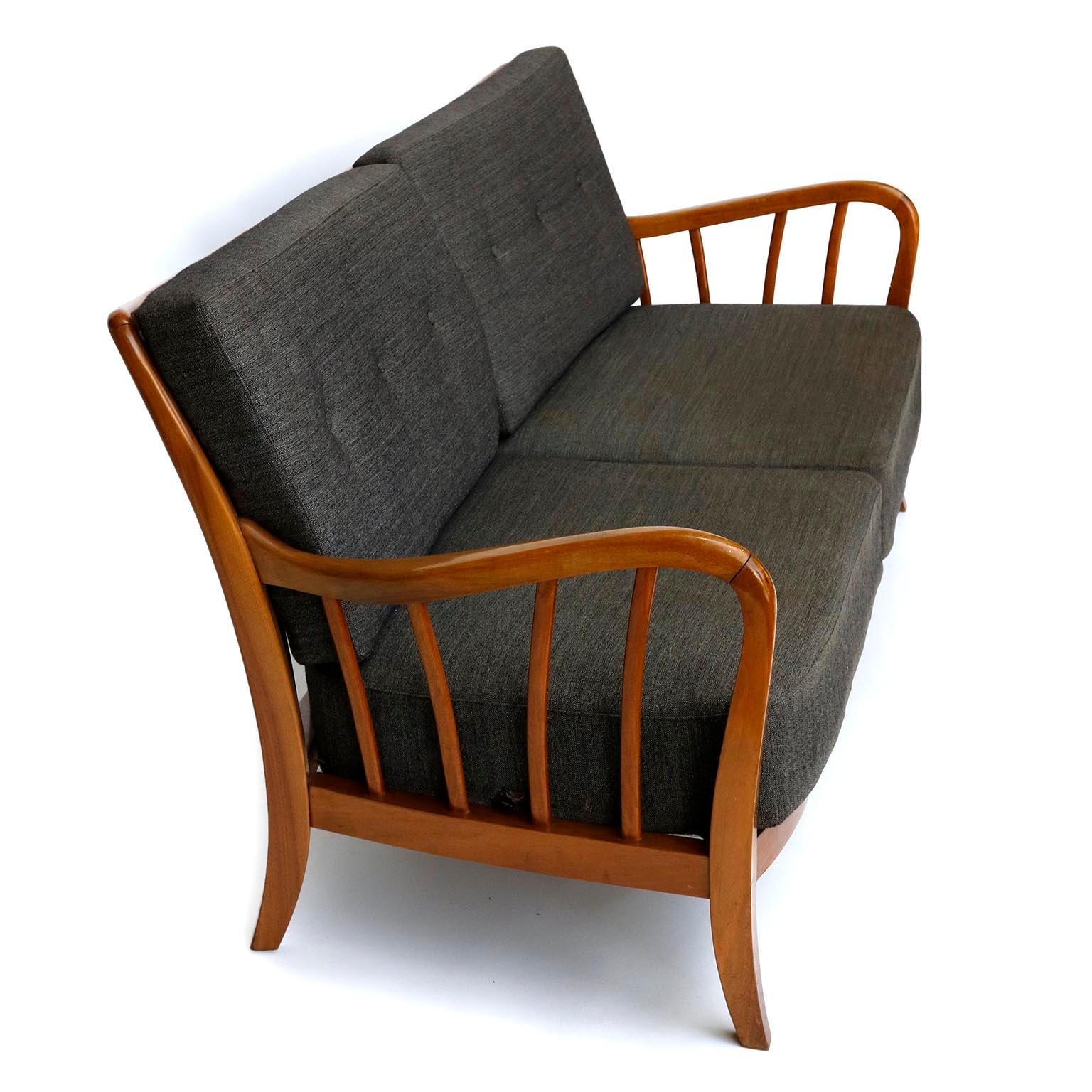 Seette Bench Seat Attributed to Josef Frank, Walnut Wood, Thonet, 1940 2