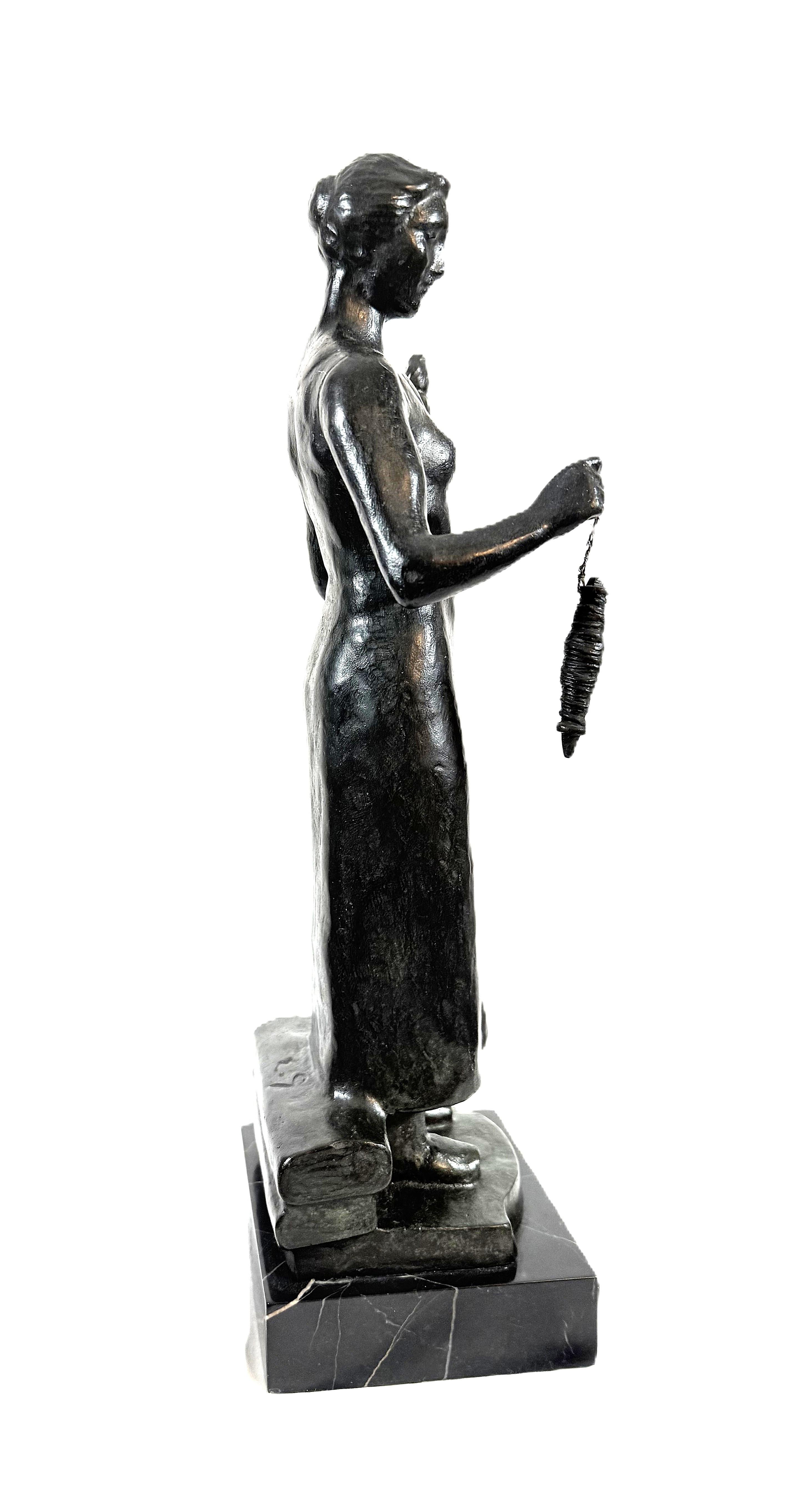 Prof. Ernst Seger deutsche Art-Déco-Skulptur aus Bronze For Sale 2