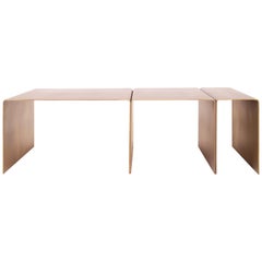 SEGMENT Coffee Table in Burnished Brass by Estudio Persona