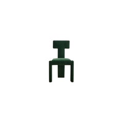 Segment Highback Dining Chair in Emerald Color by Trnk