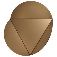 Segment Mirror, Modular Wall Mirror in Bronze, Custom Colors and Configurations