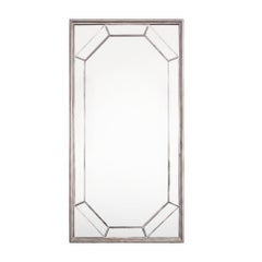 Segmented Mirror with Silver Frame