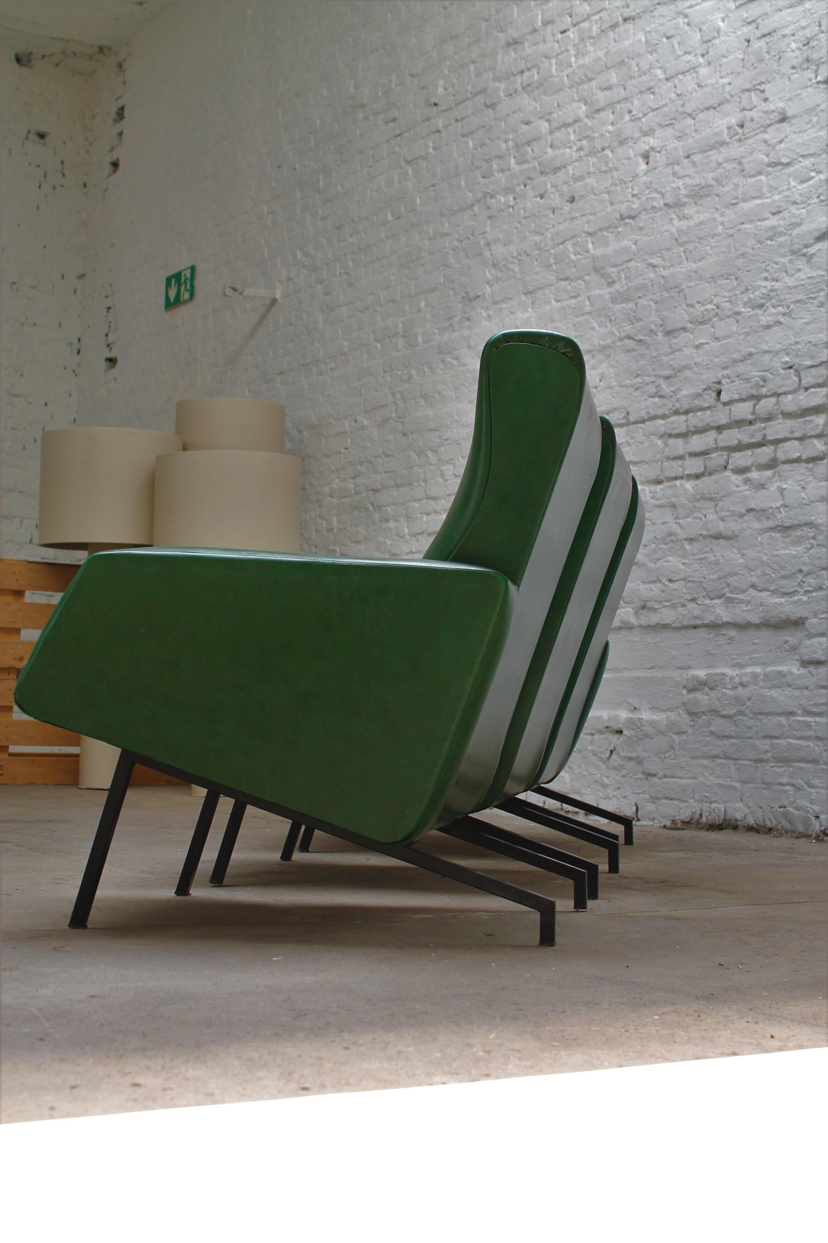 Mid-20th Century Segmented Sofa Set by Pierre Guariche for Meurop, 1950s For Sale