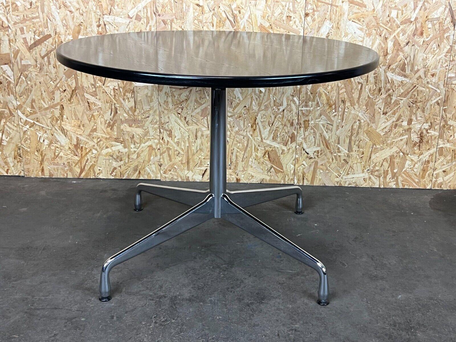 Late 20th Century Segmented Table by Charles & Ray Eames for Vitra Black Chrome