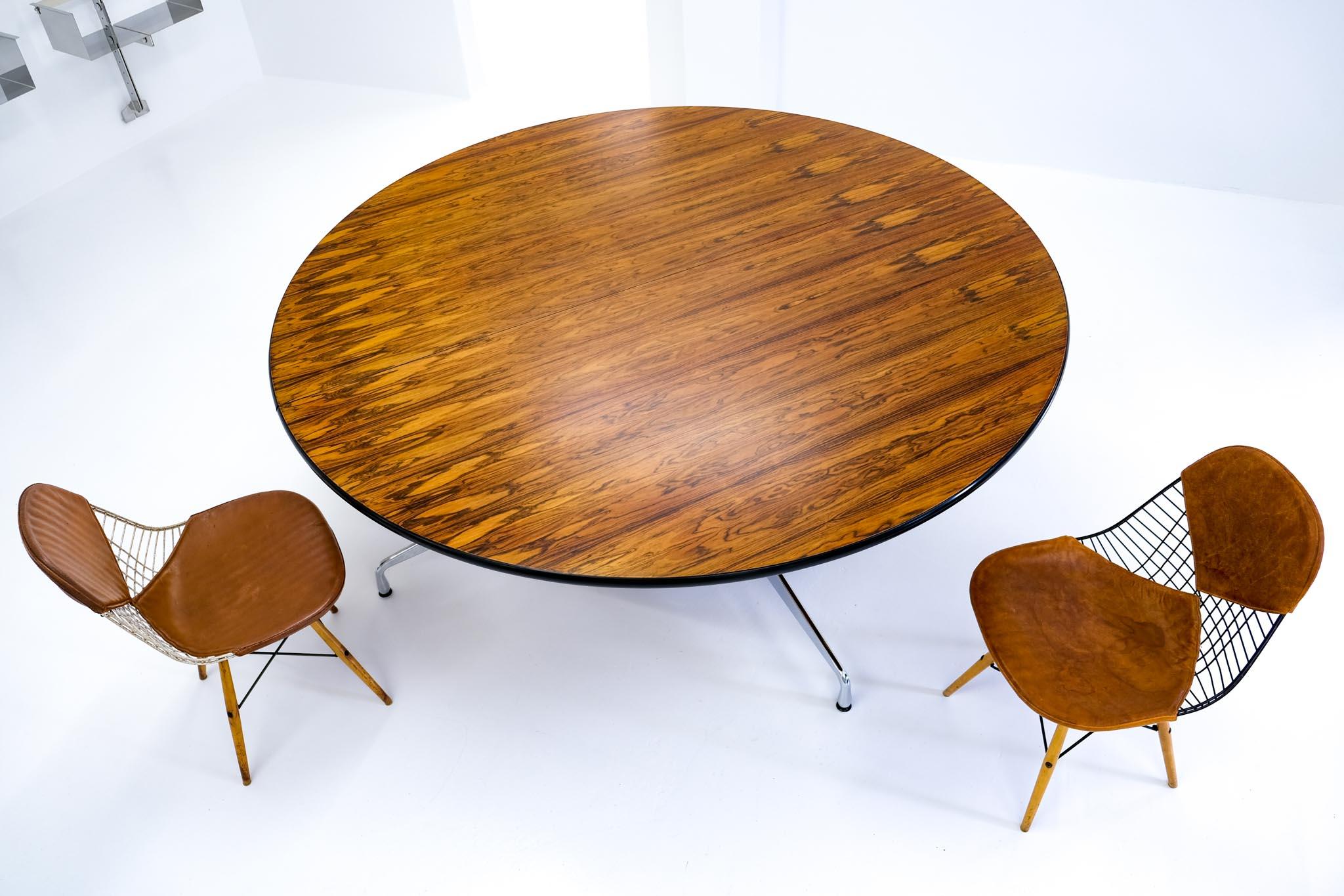 Segmented Table with Brazilian Rosewood Top by Ray and Charles Eames, 1970s 4