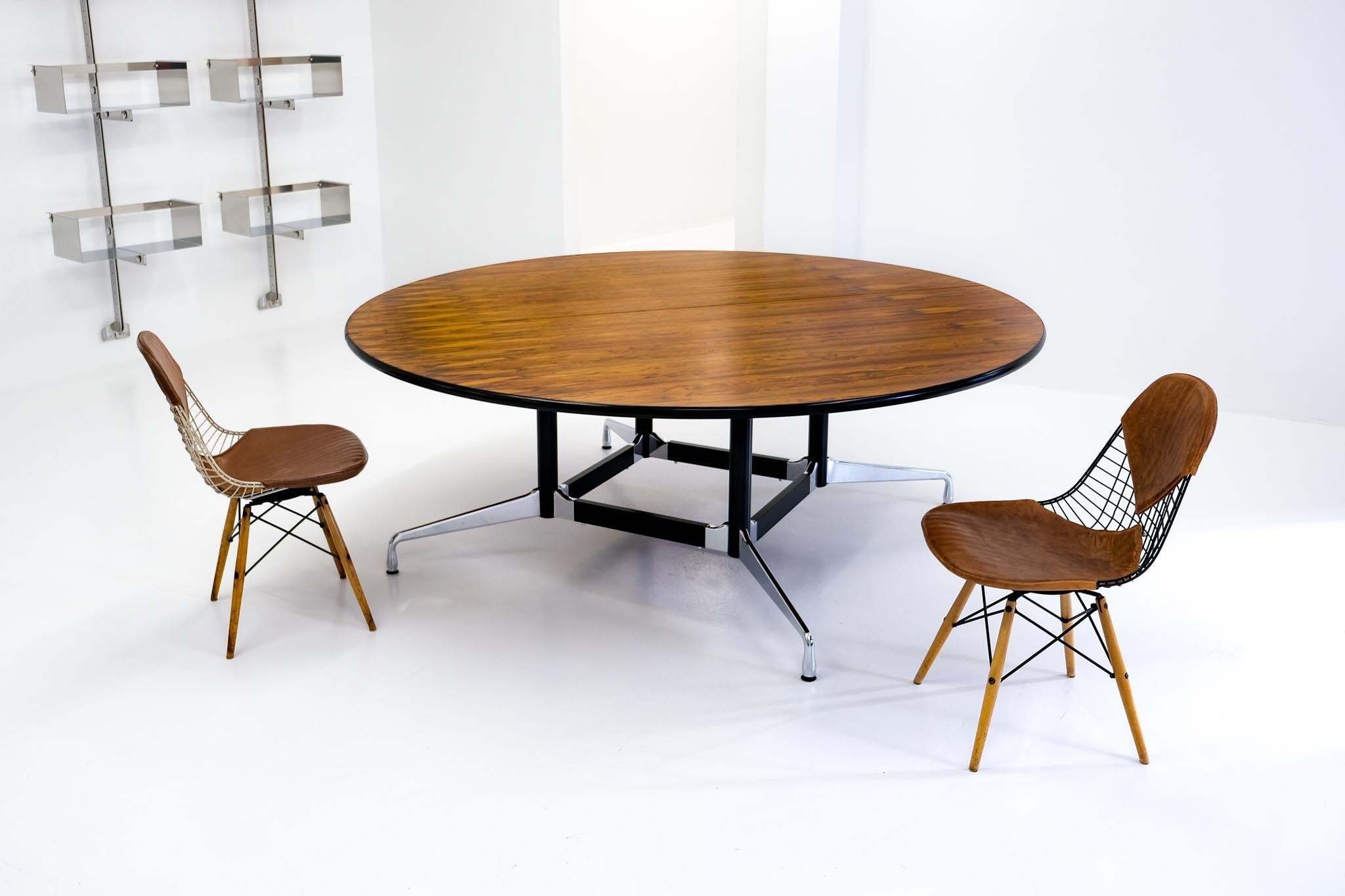 Segmented Table with Brazilian Rosewood Top by Ray and Charles Eames, 1970s 5