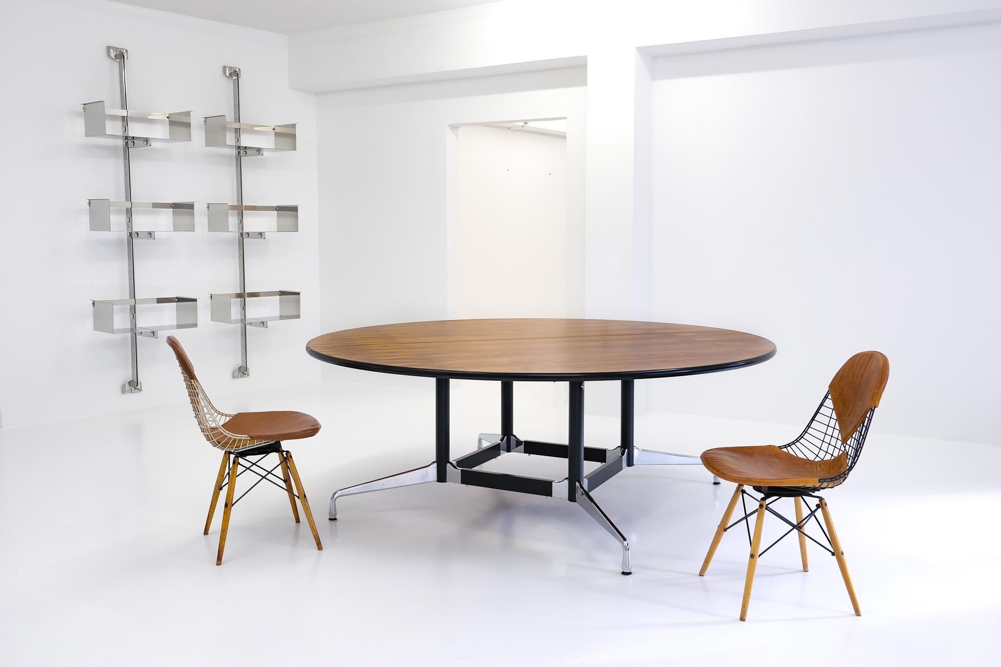 Segmented Table with Brazilian Rosewood Top by Ray and Charles Eames, 1970s 1