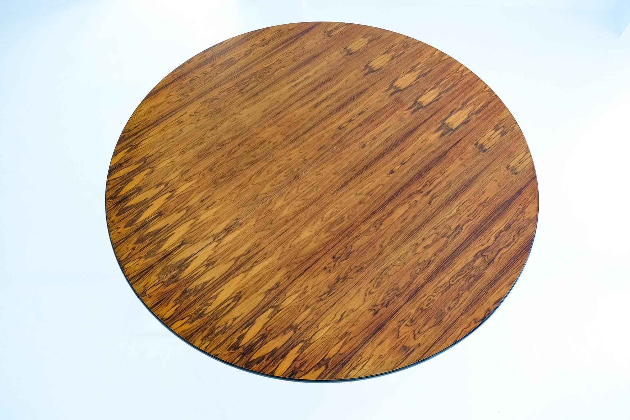 Segmented Table with Brazilian Rosewood Top by Ray and Charles Eames, 1970s 2