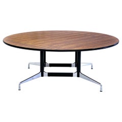 Segmented Table with Brazilian Rosewood Top by Ray and Charles Eames, 1970s