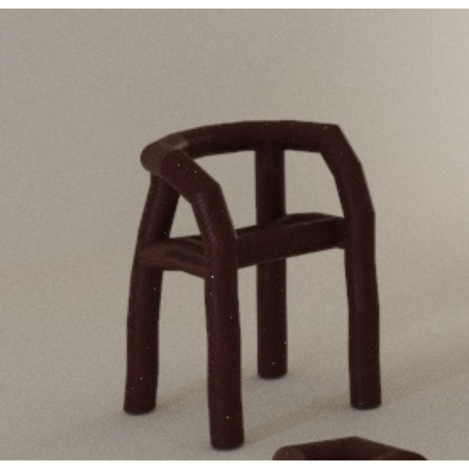 Segmento Pine Logs Chair by Cara Davide
Dimensions: W70 x D60 x H 86 cm.
Materials: Pine logs.
Color: dark brown.
Also available in light brown. Please contact us.

Segmento perceives ordinary objects in an abstracted form through the act of