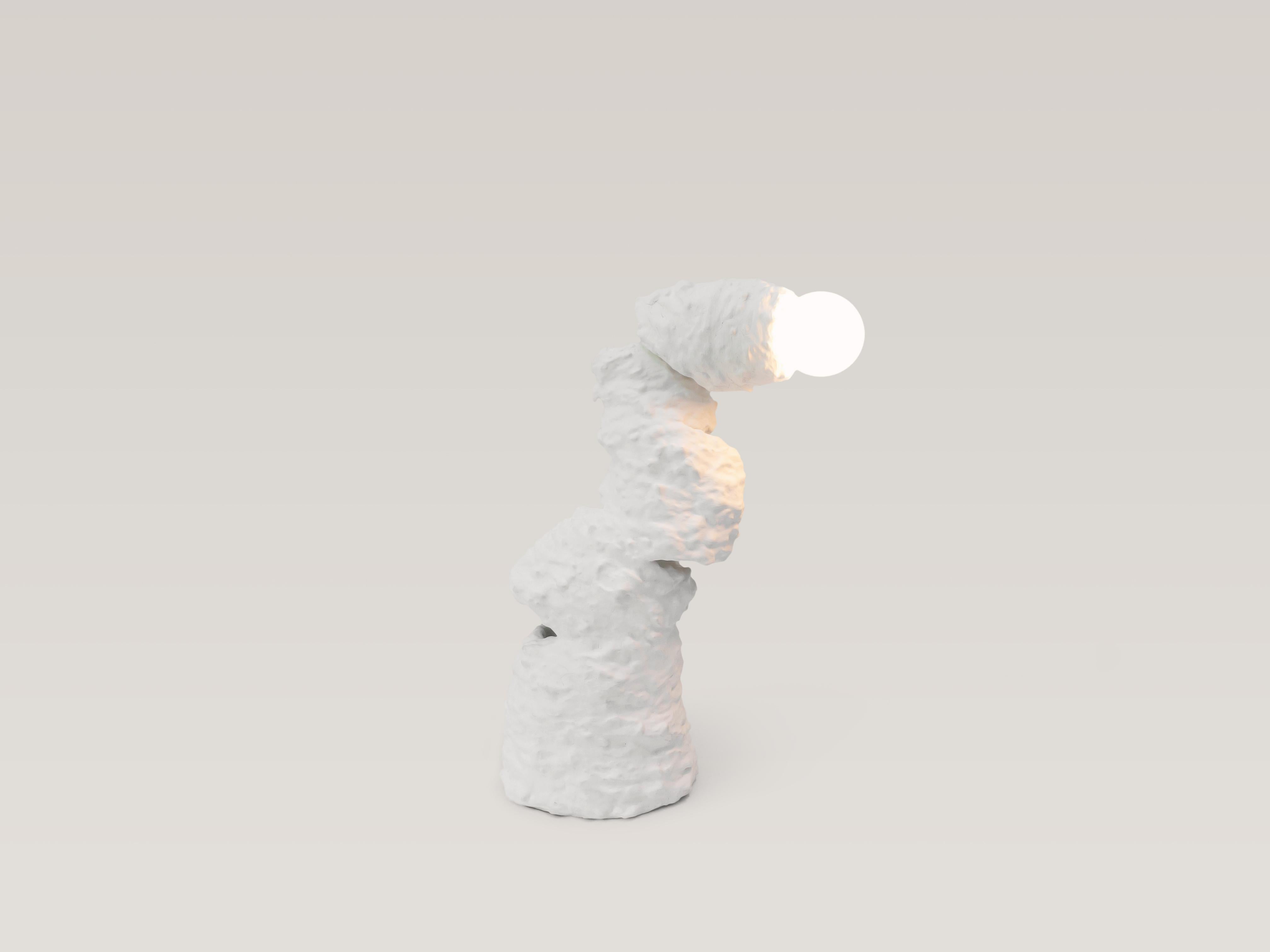 Primitif Lampe à poser contemporaine à variateur de lumière - 