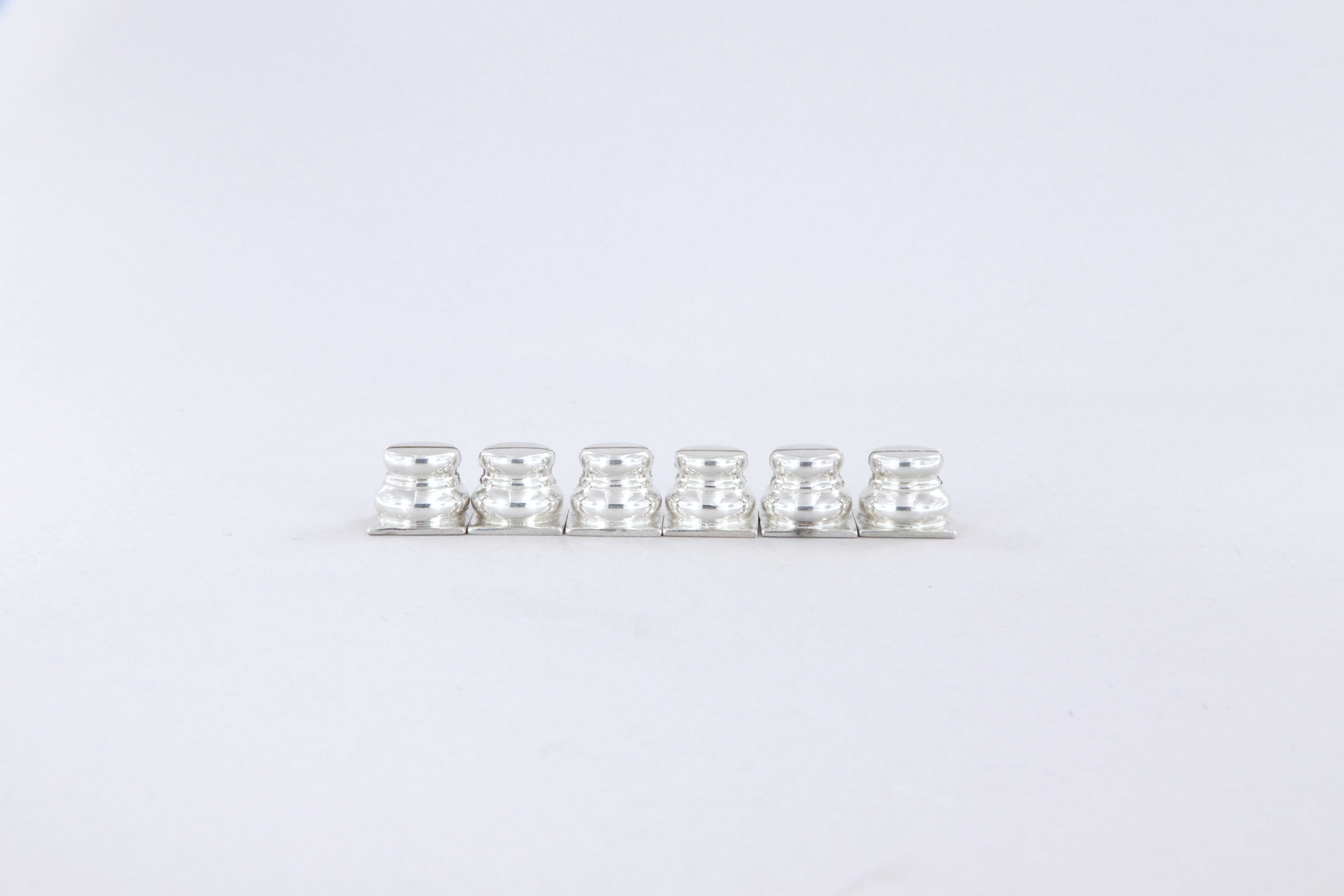 Segnaposto da tavola Pampaloni in argento sterling 925 in vendita 5