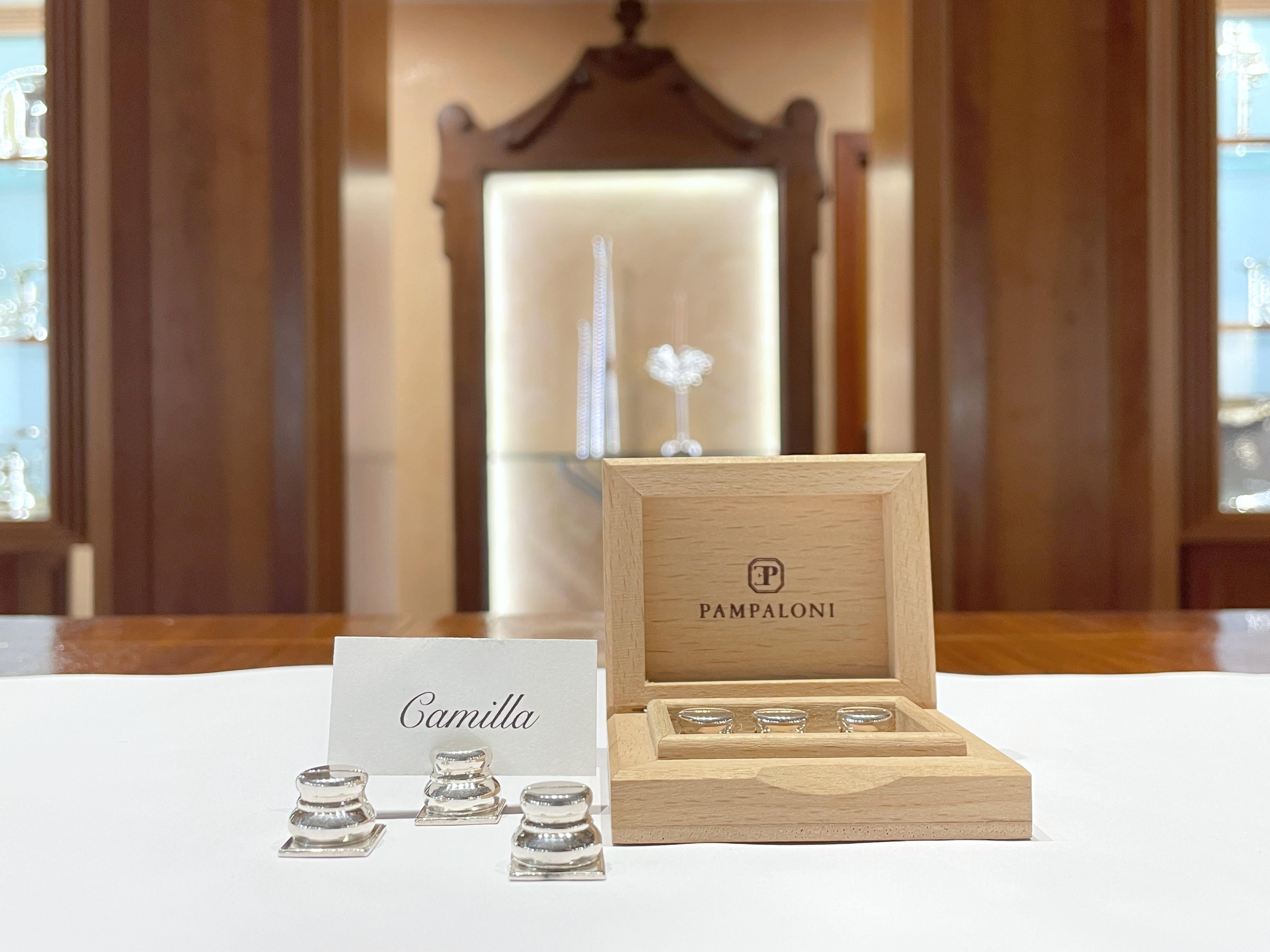 da uomo o donna Segnaposto da tavola Pampaloni in argento sterling 925 in vendita