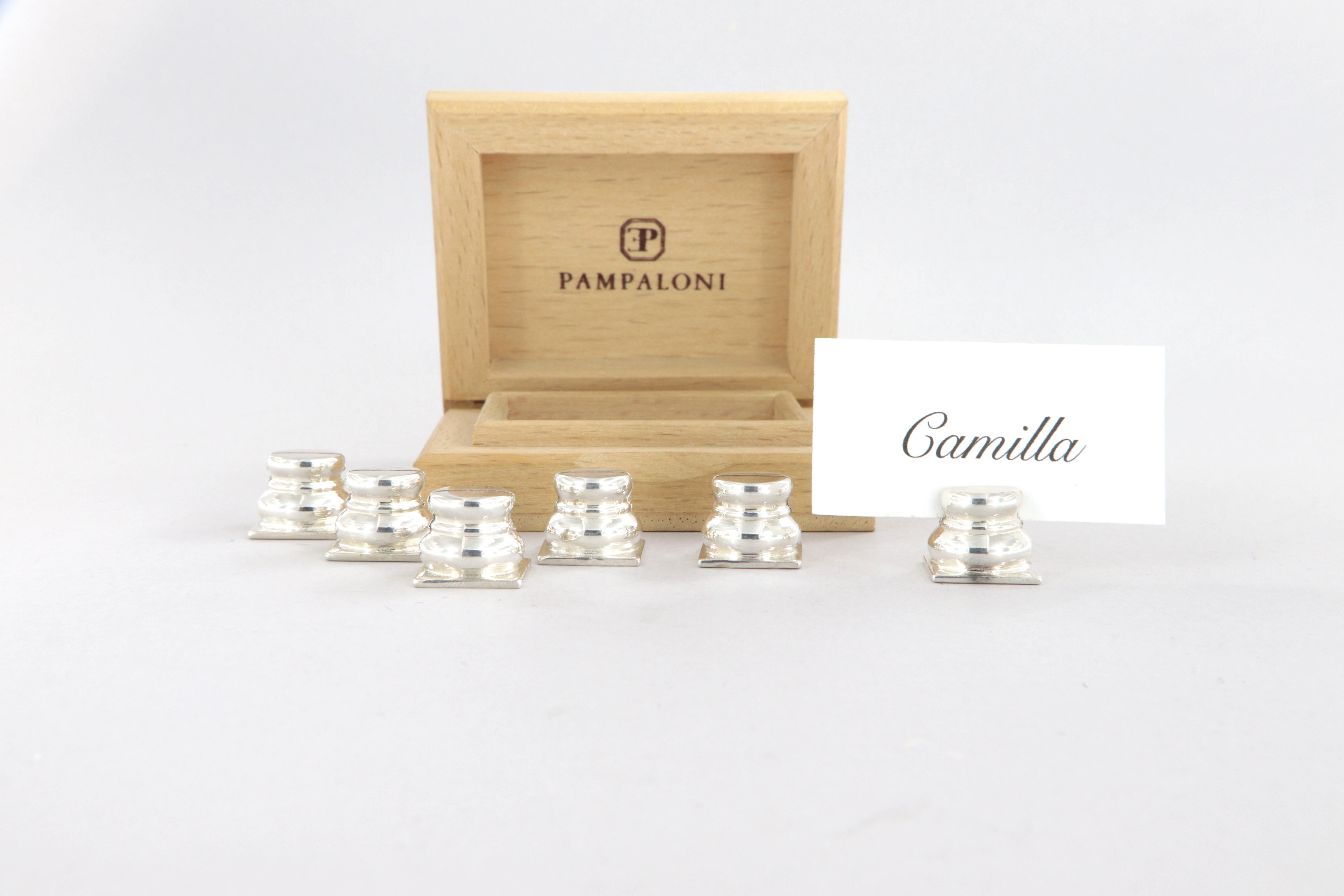 Segnaposto da tavola Pampaloni in argento sterling 925 in vendita 2