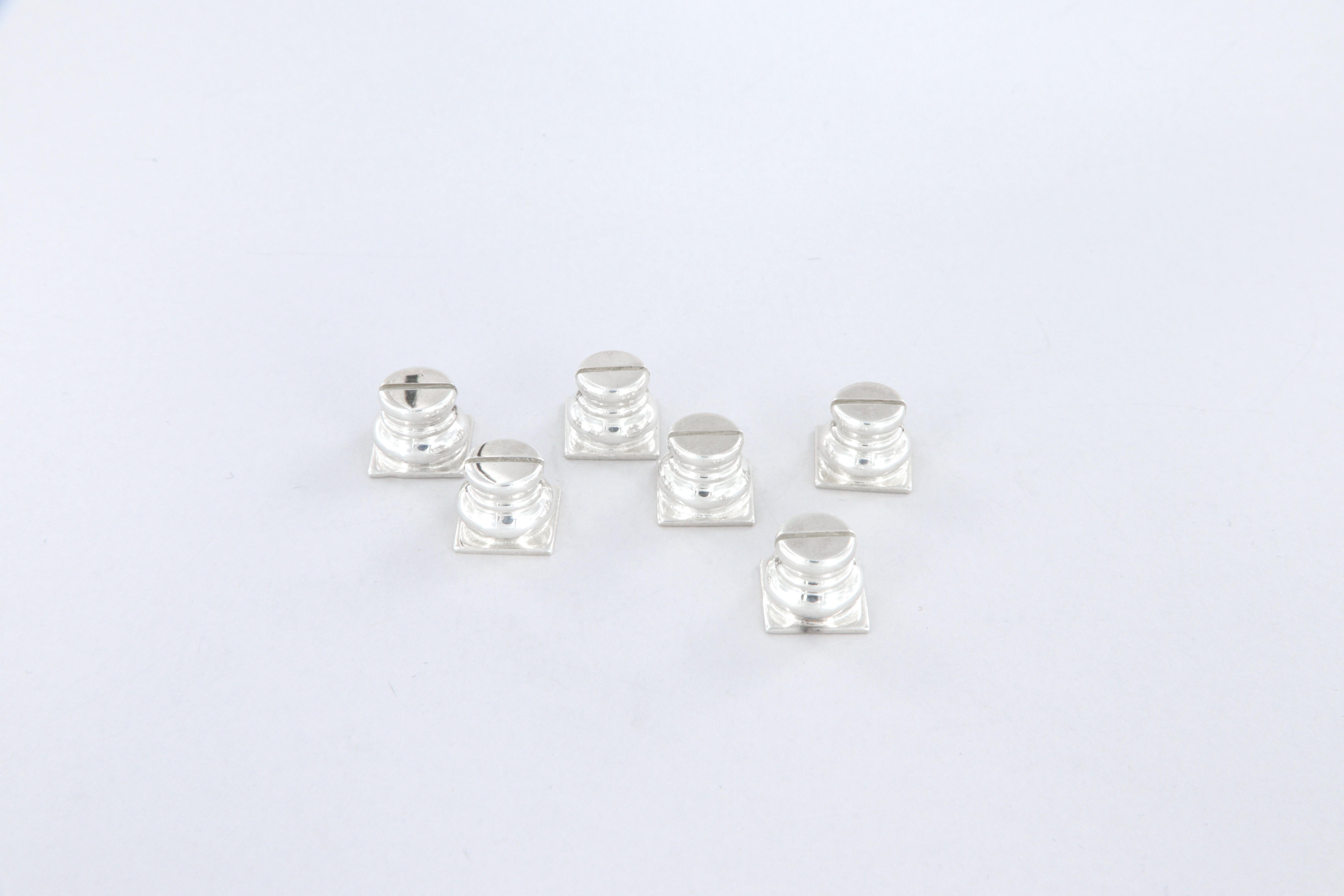 Segnaposto da tavola Pampaloni in argento sterling 925 in vendita 4