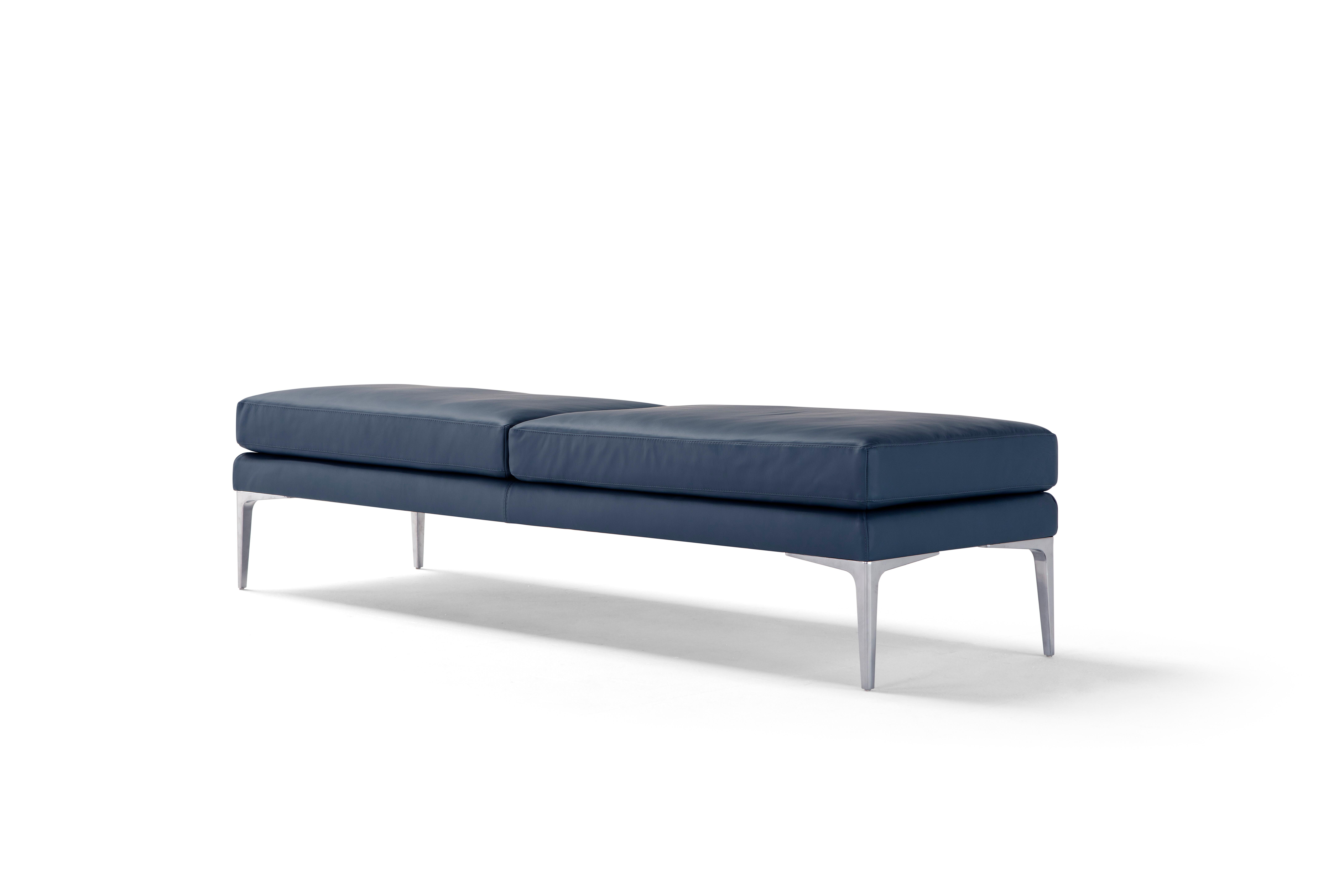 Postmoderne Banc en cuir Segno d'Amura Lab en vente