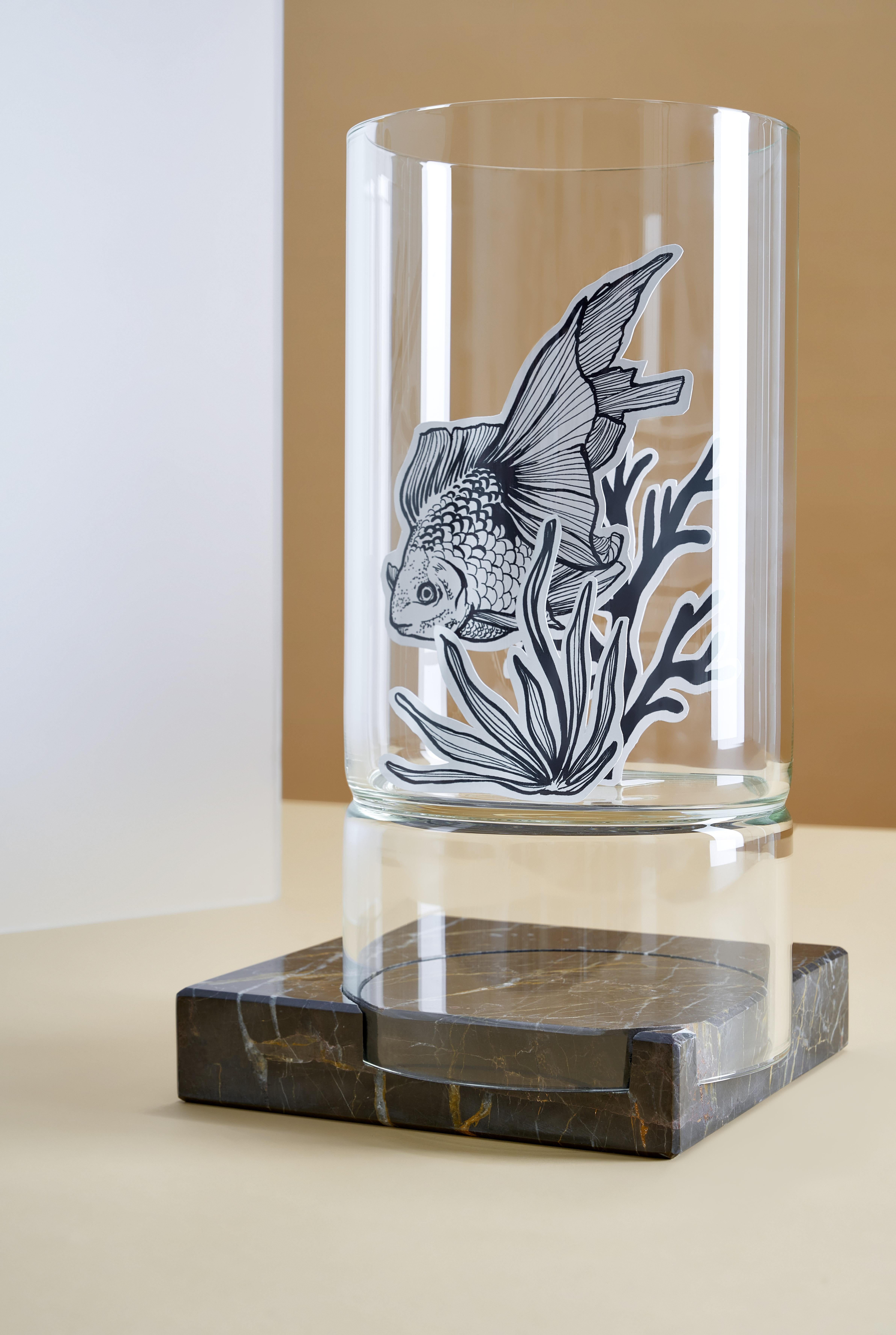 Vetro Vaso Segno II, Giorgio Bonaguro in vendita