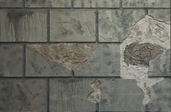 Broken hearted mixed media. painting