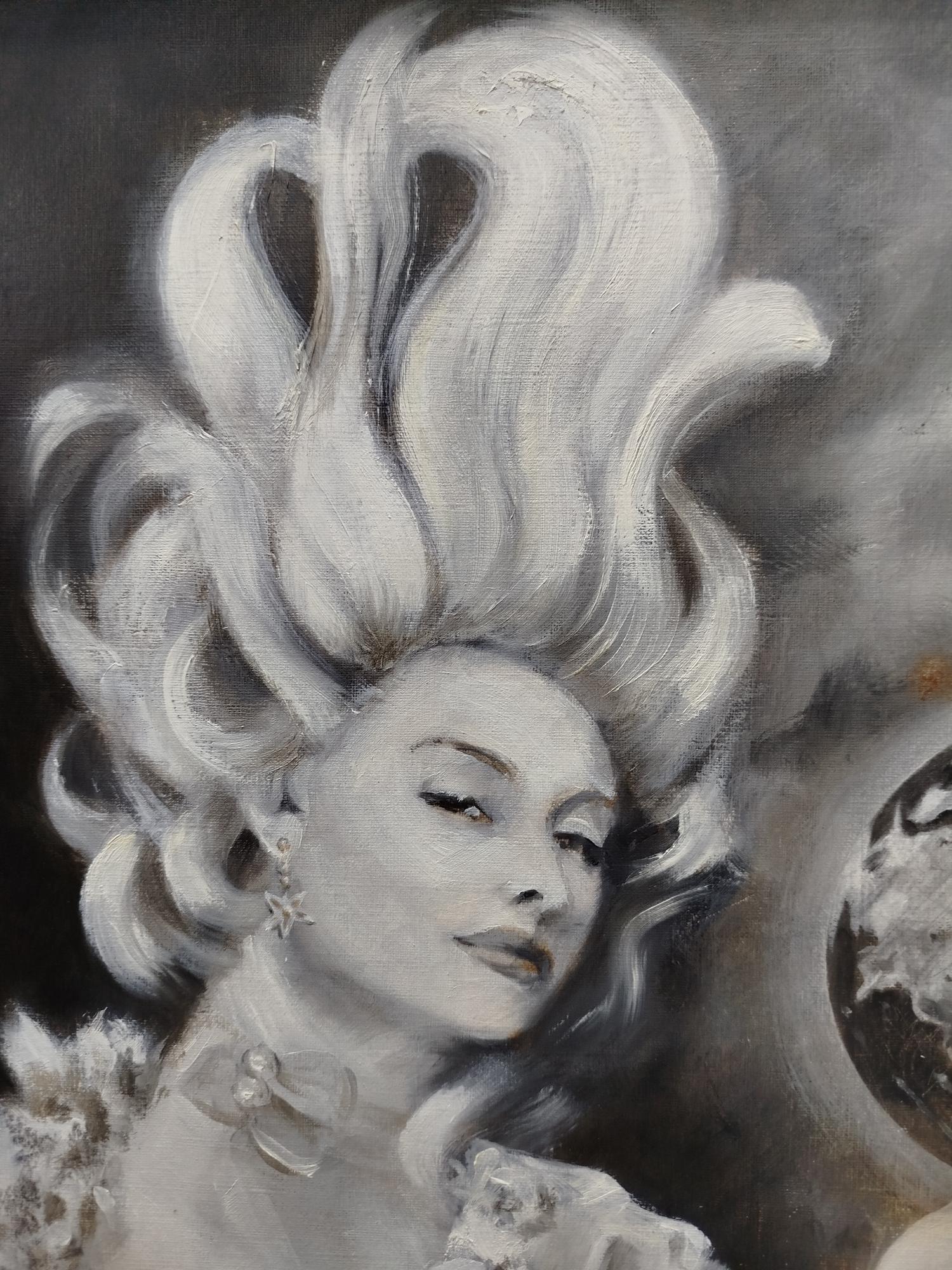 le monde entre tes mains sera meilleur mixed media. peinture en vente 1