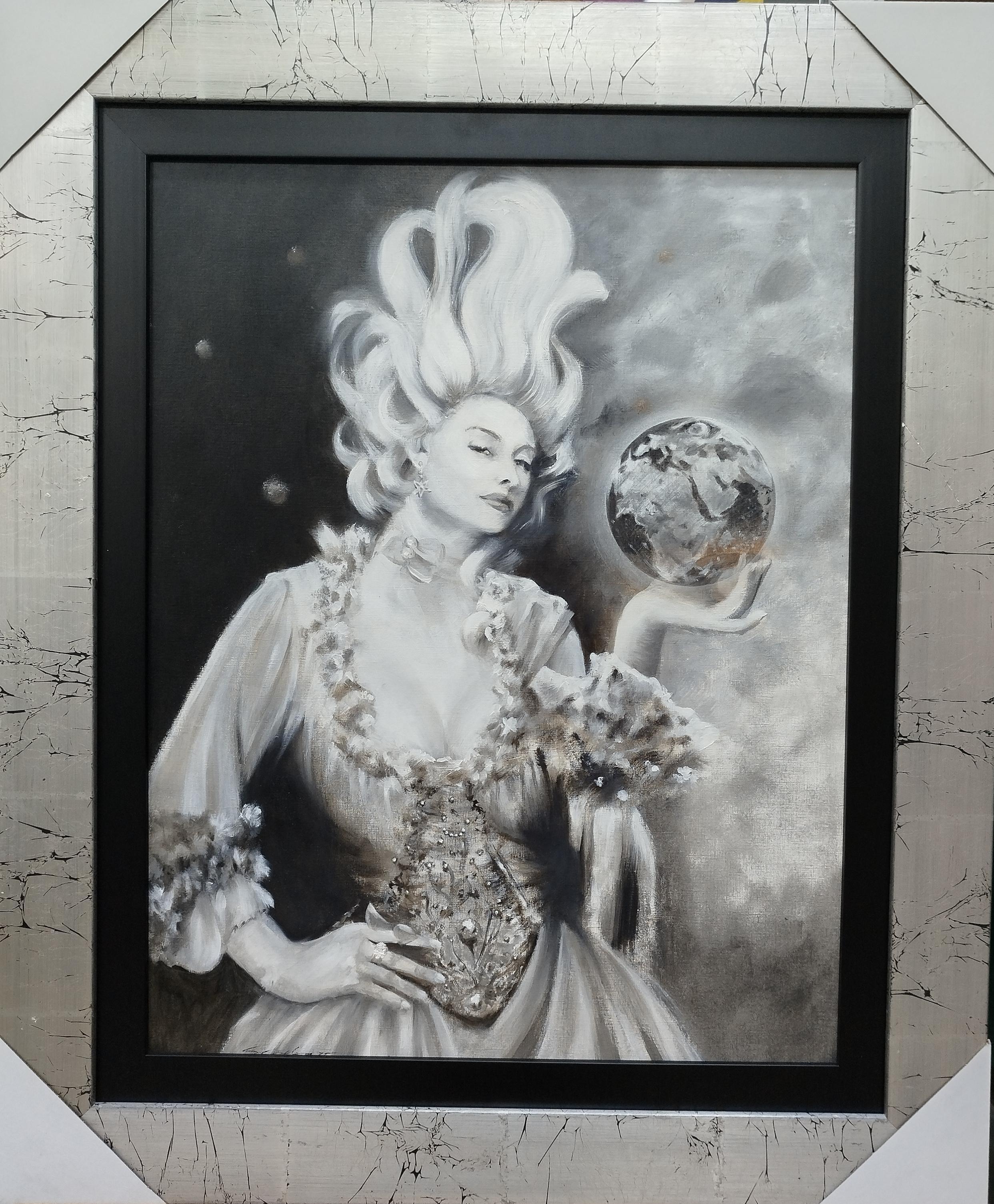 le monde entre tes mains sera meilleur mixed media. peinture en vente 2