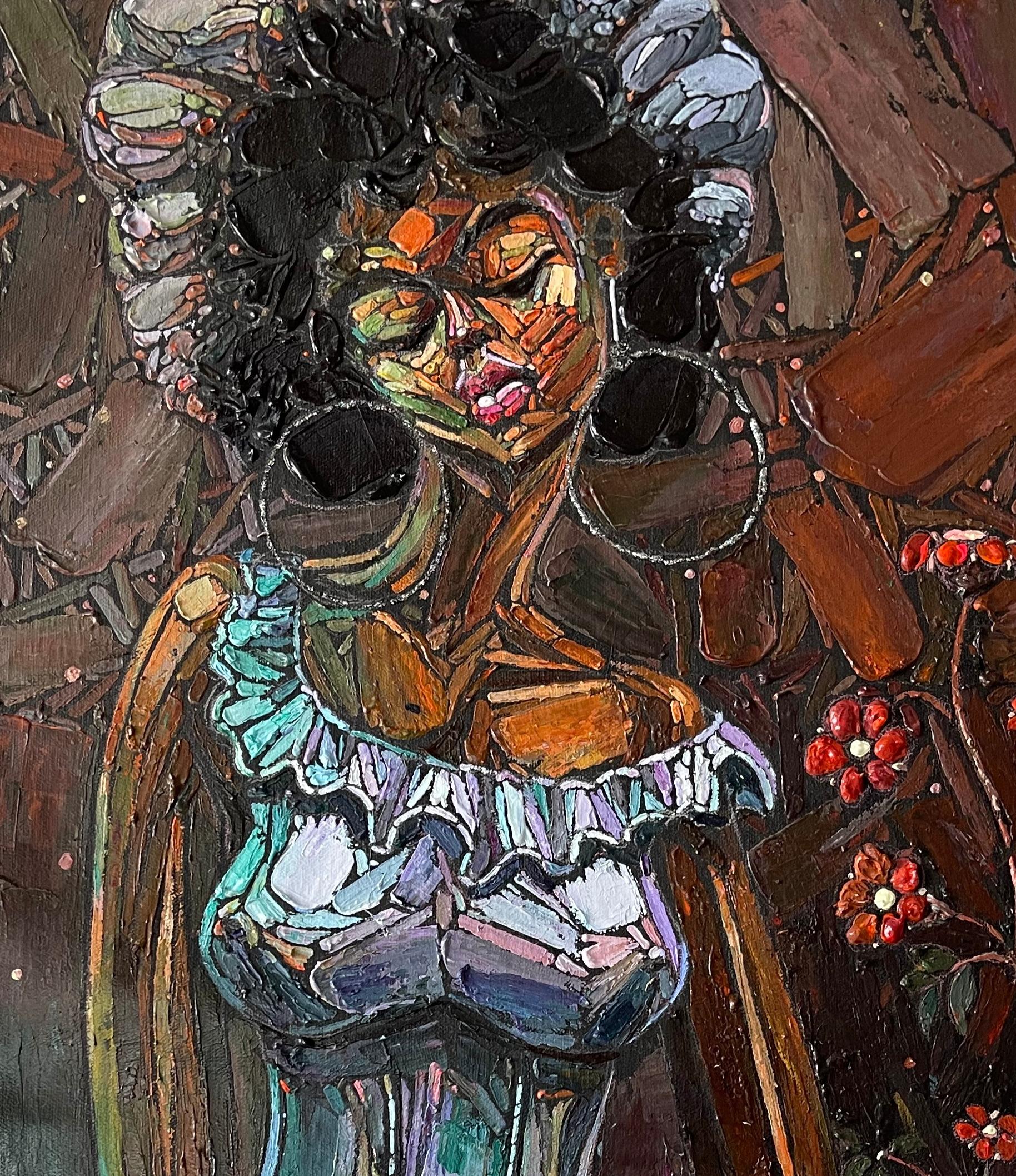Beauty and Time is an original painting by Segun Philips. Segun created Beauty and Time with Acrylic on a 15W by 24H inches primed canvas.

Beauty and Time depict the outer beauty as something that fades away with time, so instead of outer beauty,