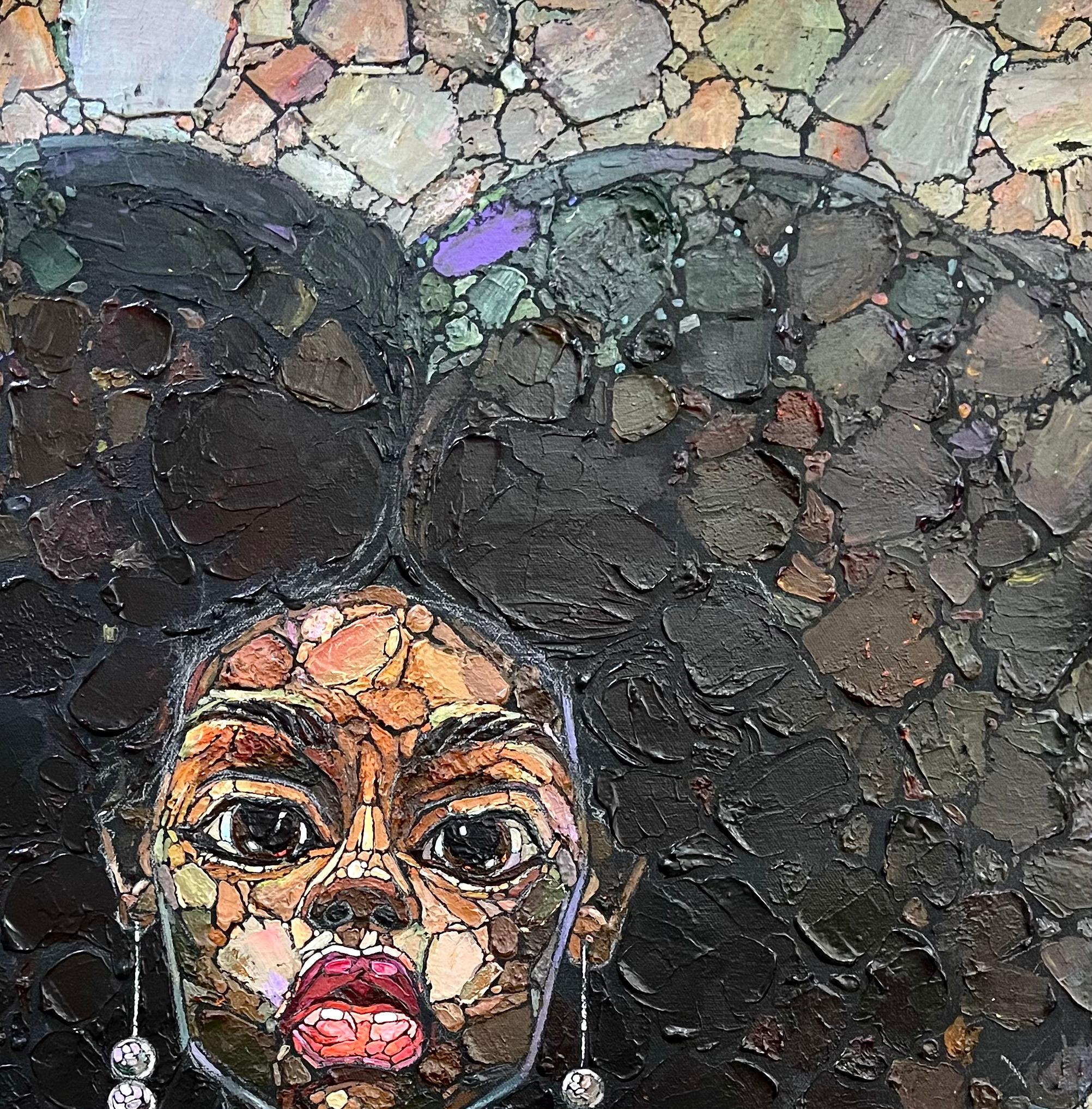 La bellezza interiore - Painting Contemporaneo di Segun Phillips