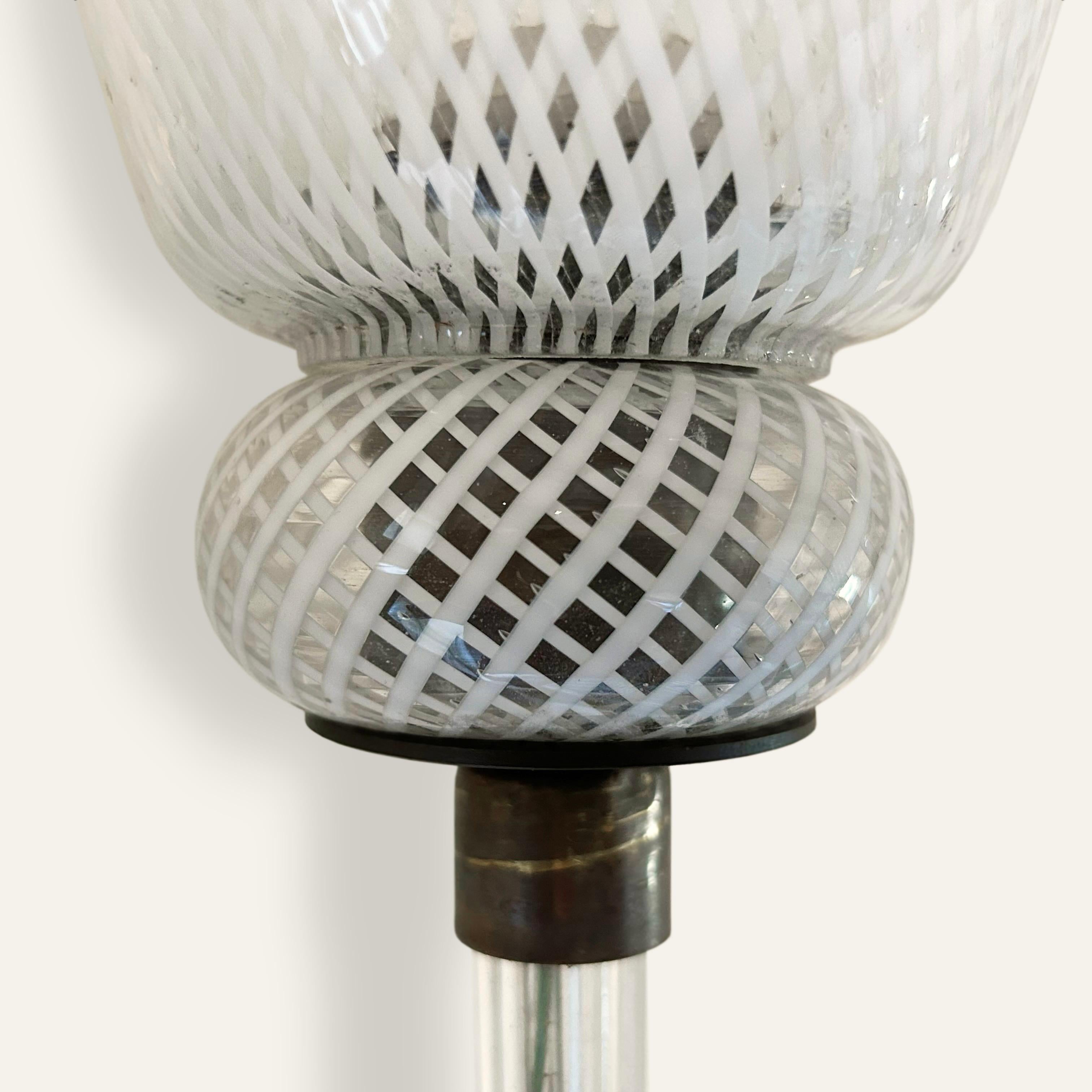 Mid-Century Modern Seguso 1940s Pair of Murano Wall Lights