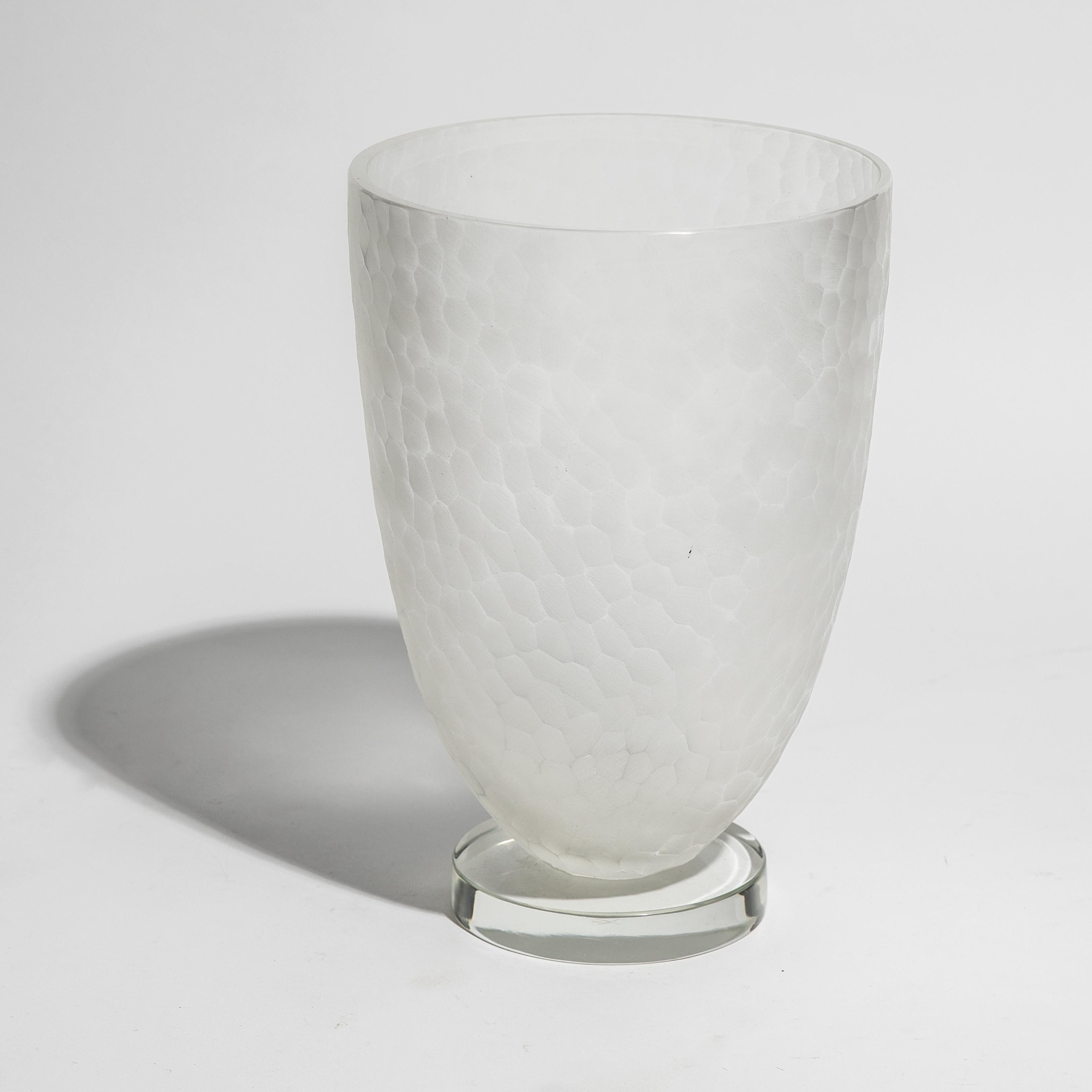 Seguso 20th century signed Art Glass vase on acrylic. Measures: 12.5