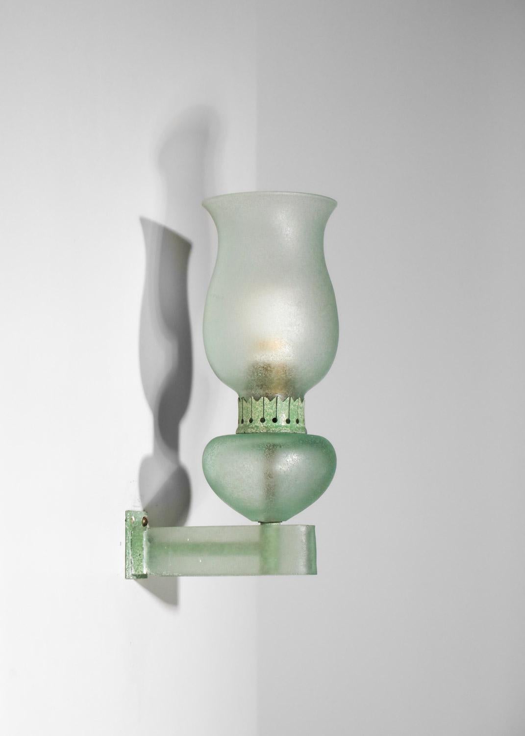 Lampada da parete Seguso anni '60/'70 in vetro di Murano - I579 in vendita 3
