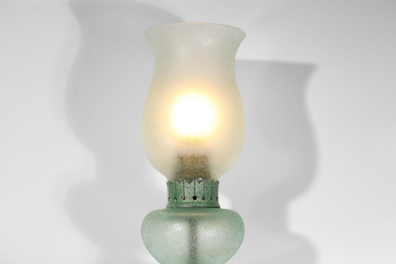 Ottone Lampada da parete Seguso anni '60/'70 in vetro di Murano - I579 in vendita