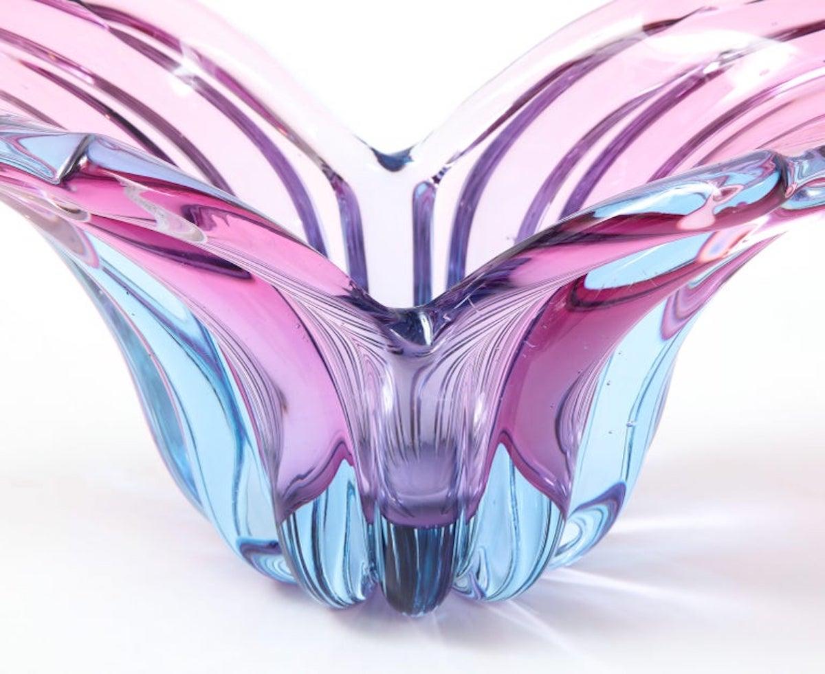 Vetro di Murano Vaso in vetro di Murano Seguso Ametista/Magenta in vendita