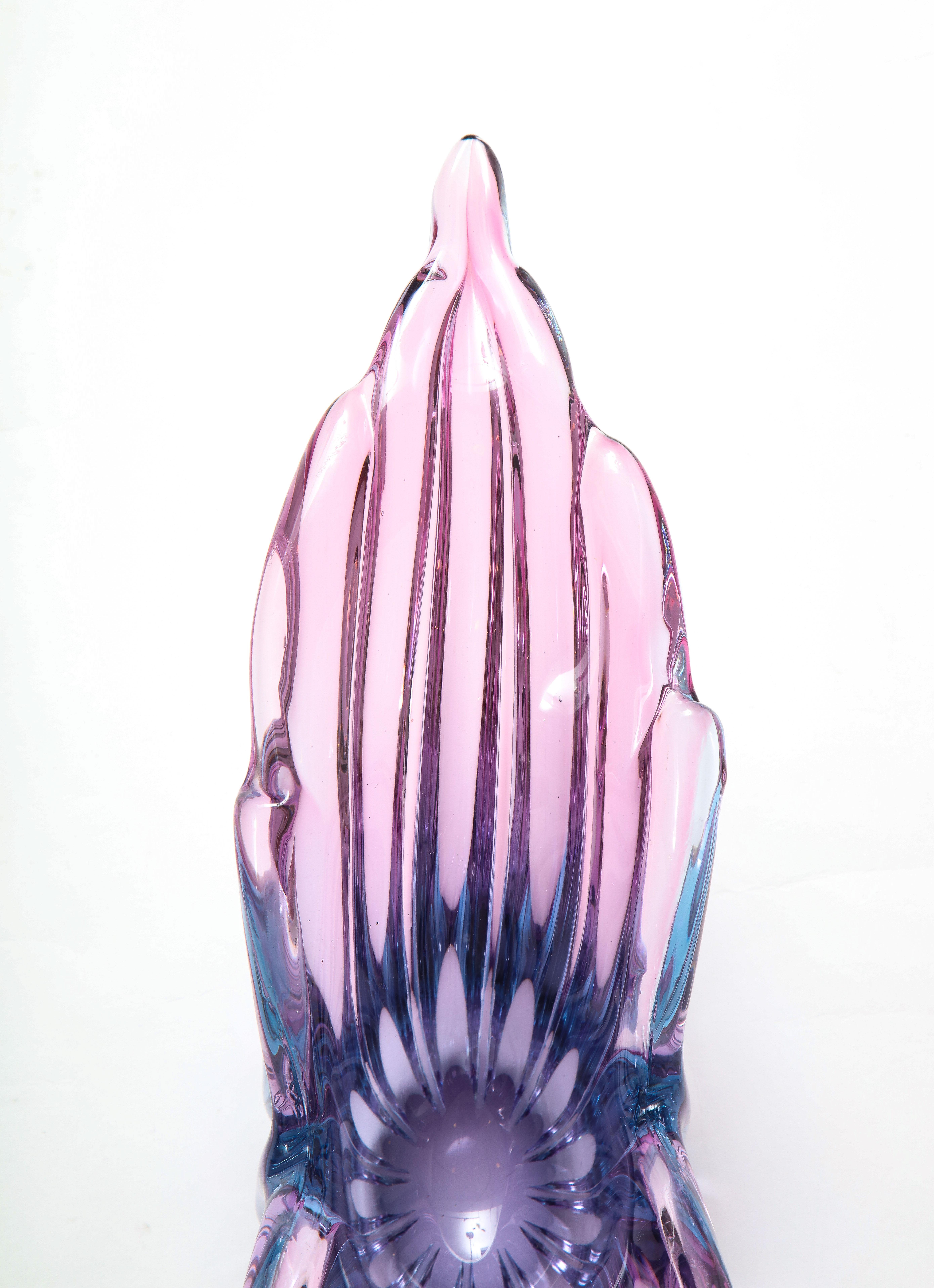Seguso Amethyst/Magenta Murano Glass Vessel 3