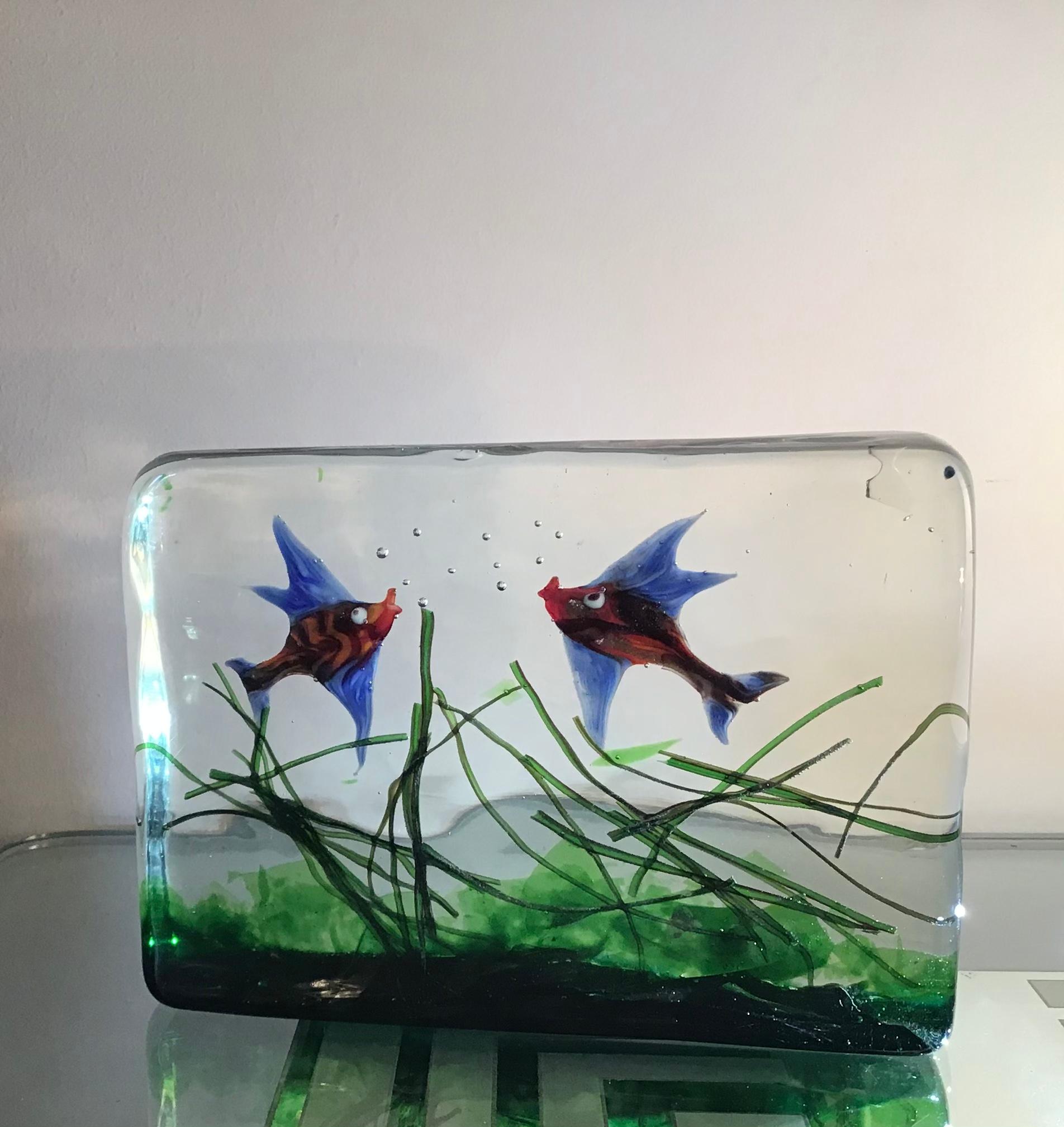 Mid-20th Century Seguso Aquarium Murano Glass, 1950, Italy For Sale