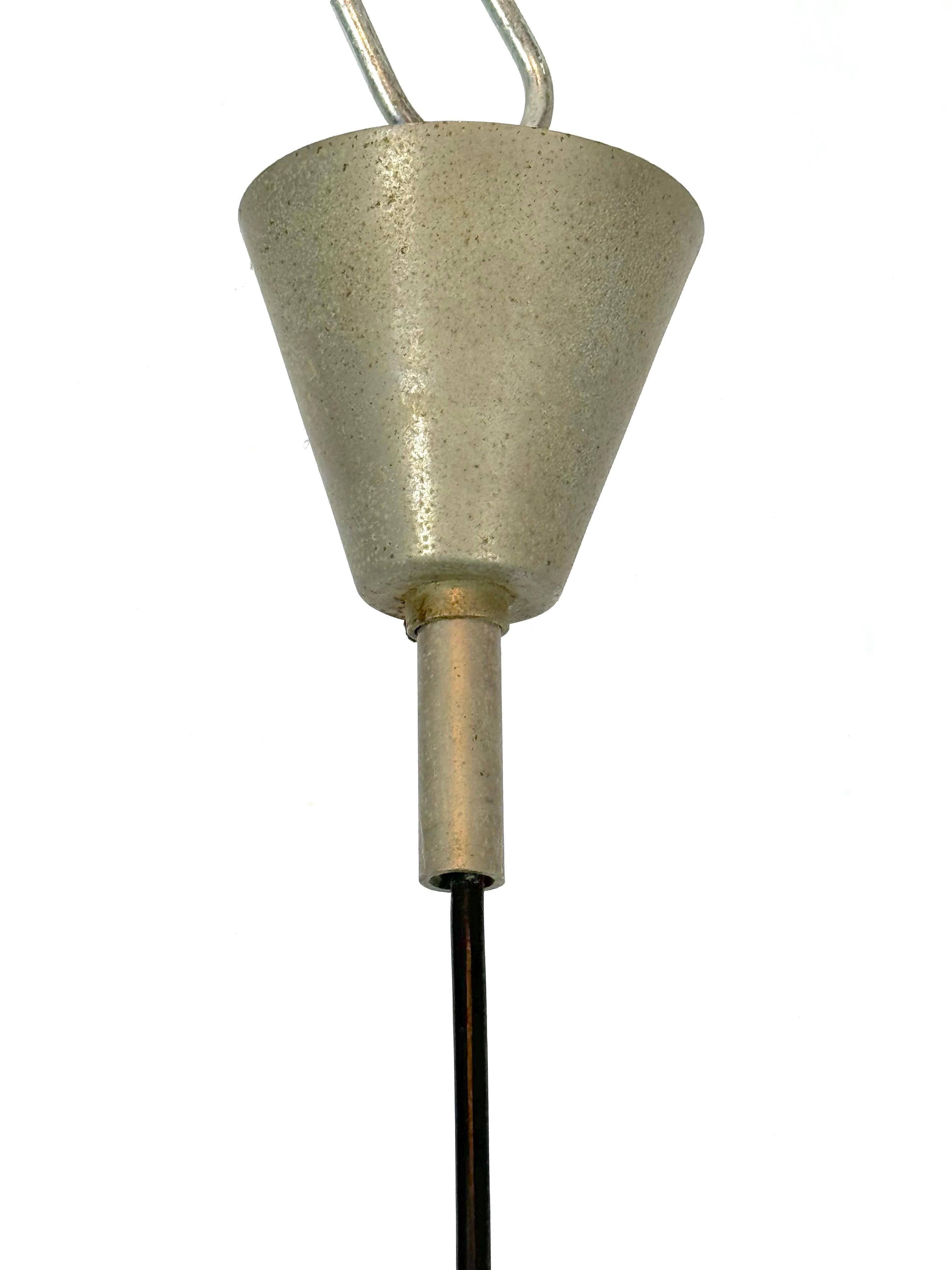 Seguso, lampadario Art Deco in vetro e metallo degli anni '40. in vendita 4