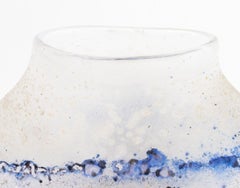 Seguso Arte Vetro Spiral Motif Scavo Glass Vase