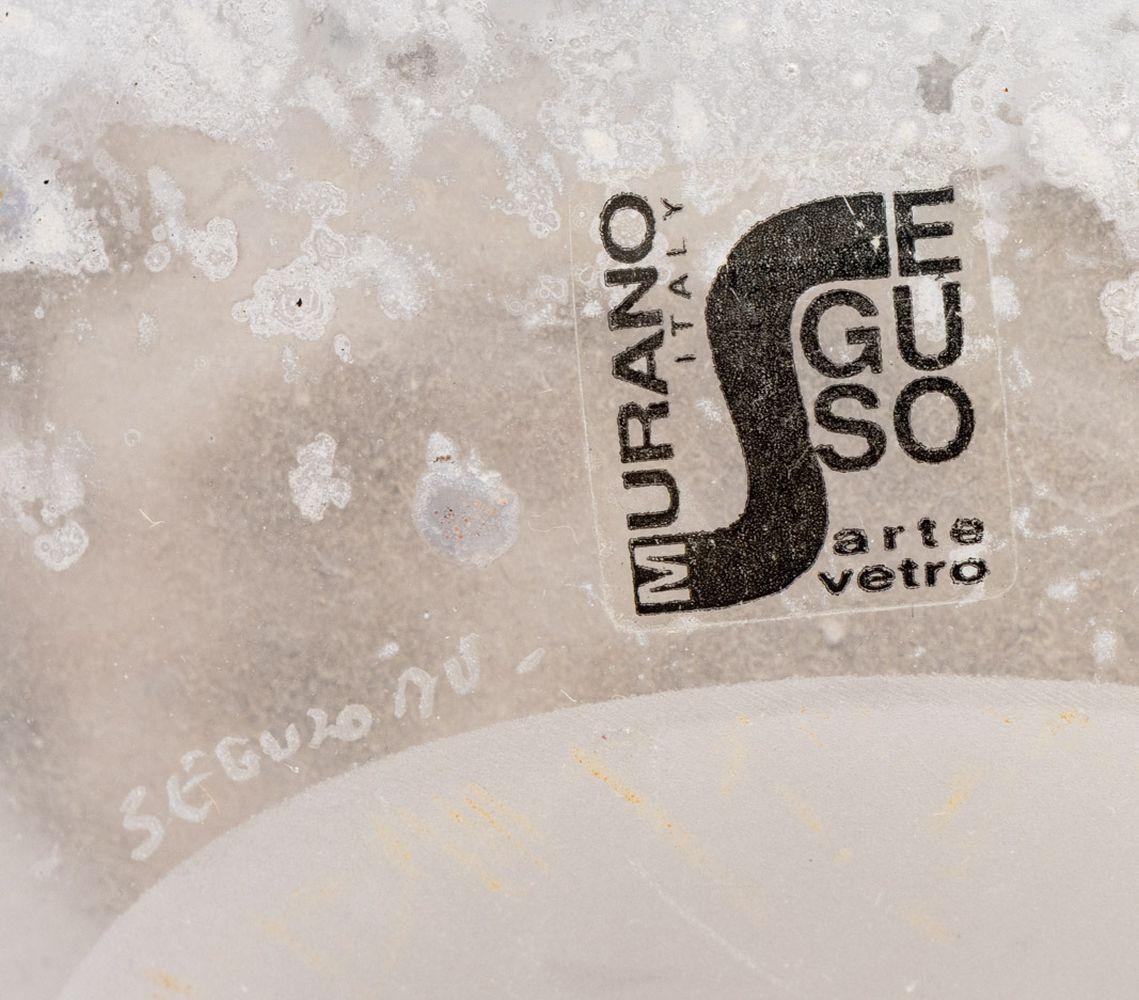 Seguso Arte Vetro Spiral Motif Scavo Glass Vase For Sale 2