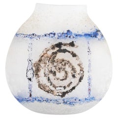 Seguso Arte Vetro Spiral Motif Scavo Glass Vase