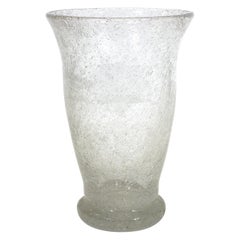 Vase italien en verre Pulegoso attribué à Seguso