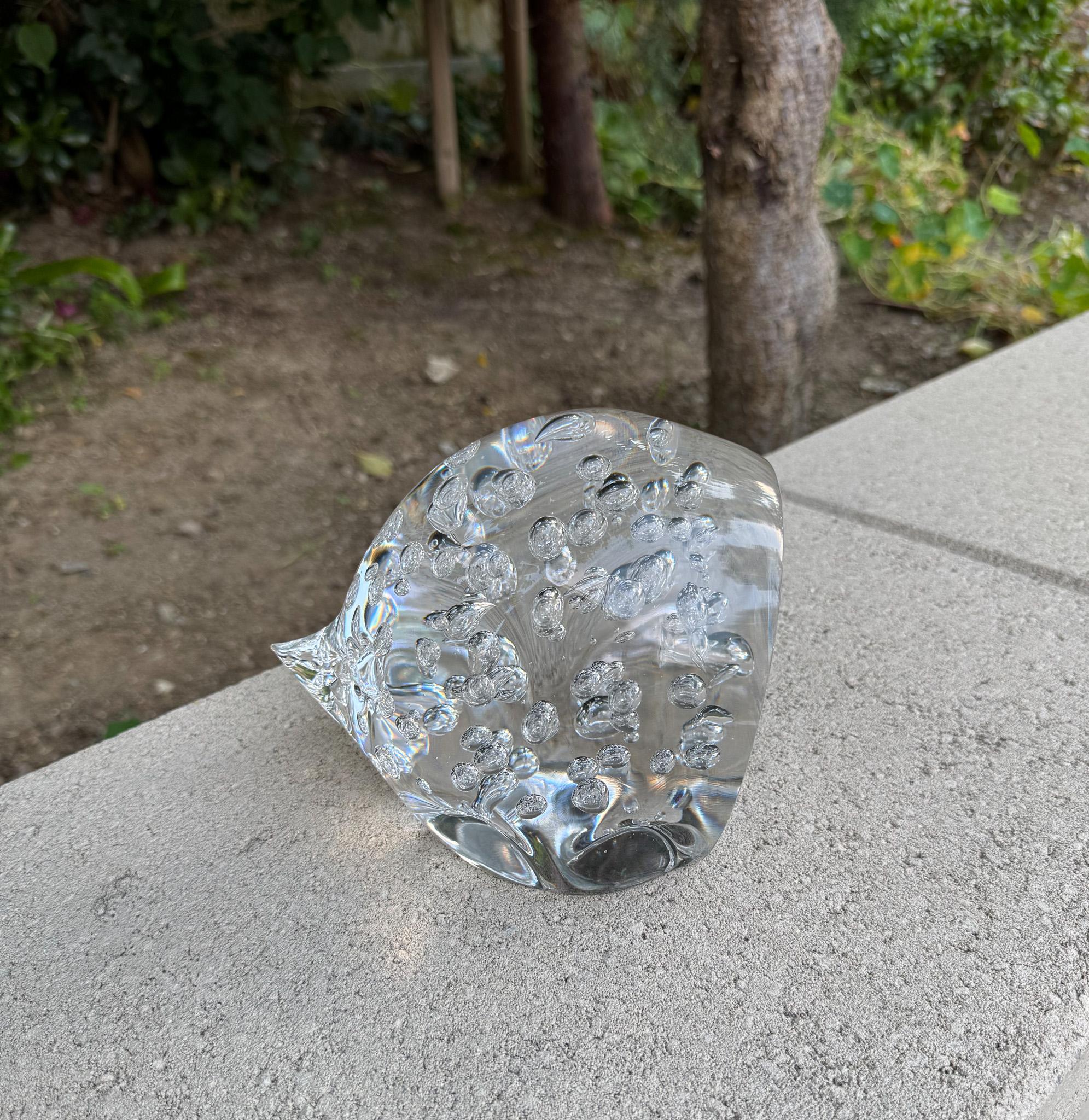 Seguso AV Murano Glas Igel Skulptur, Italien, ca. 1965 im Angebot 8