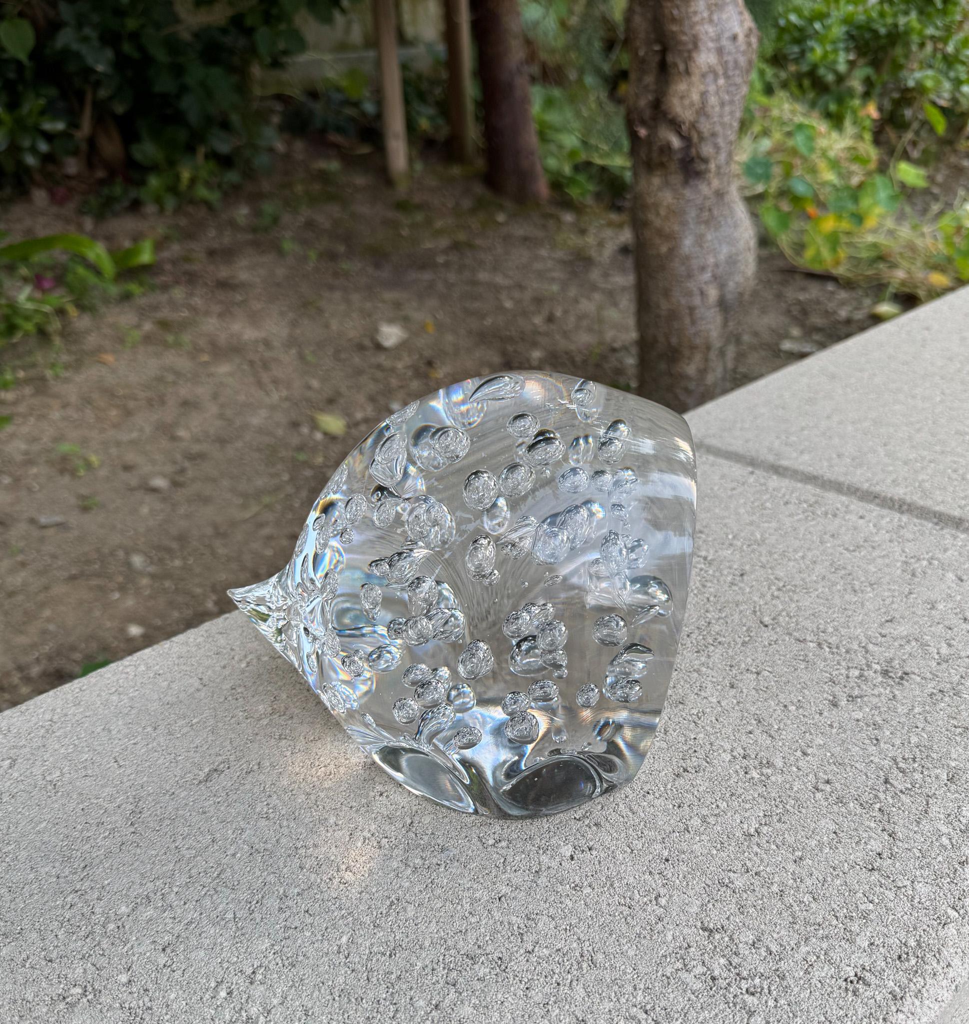 Seguso AV Murano Glas Igel Skulptur, Italien, ca. 1965 im Angebot 10