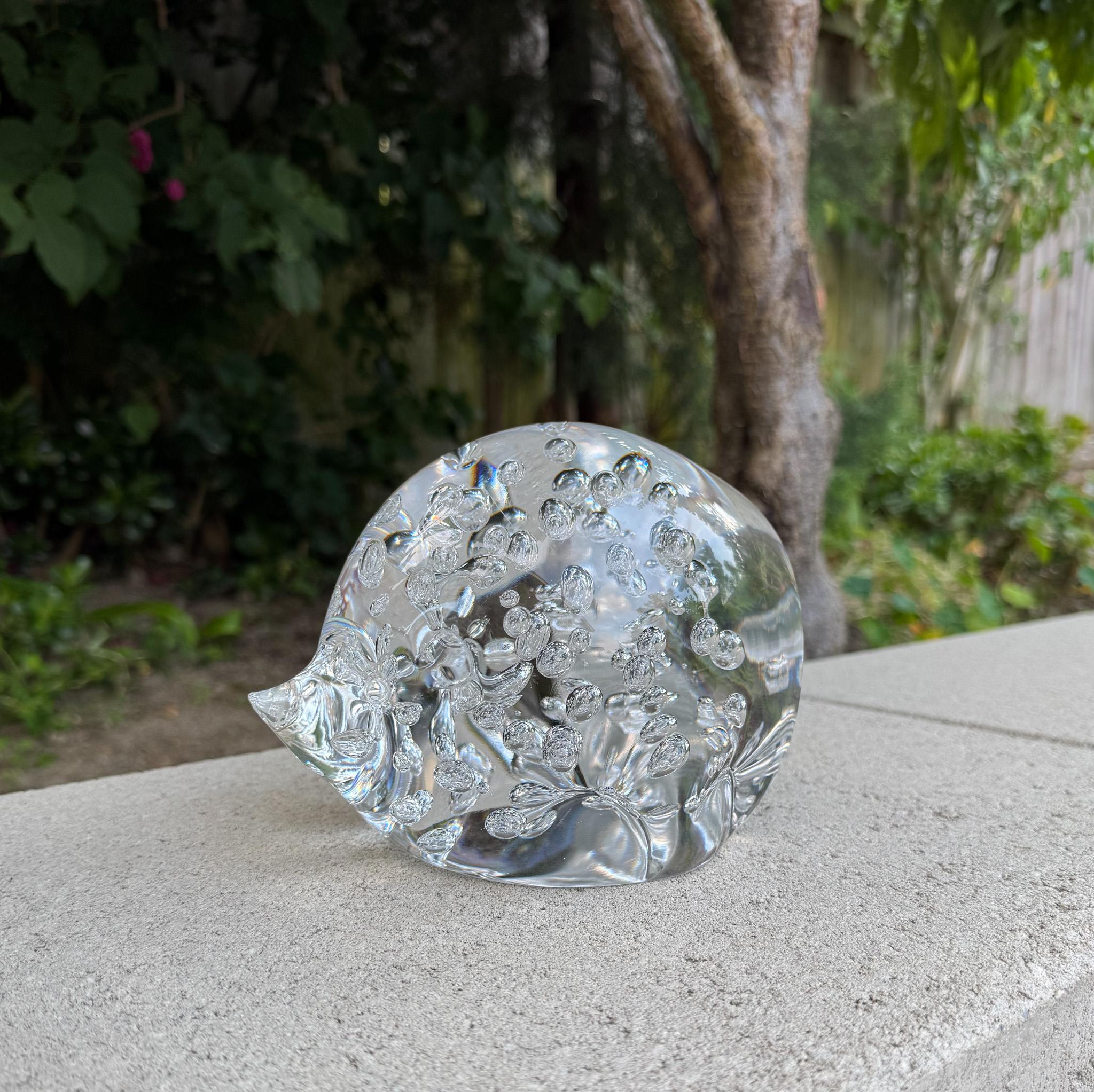 Seguso AV Murano Glas Igel Skulptur, Italien, ca. 1965 im Angebot 11
